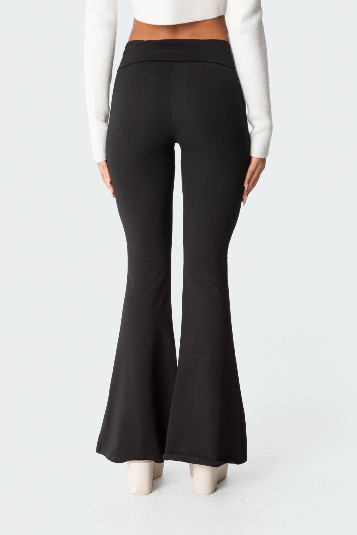 Naomi Foldover Flared Leggings - Image 5