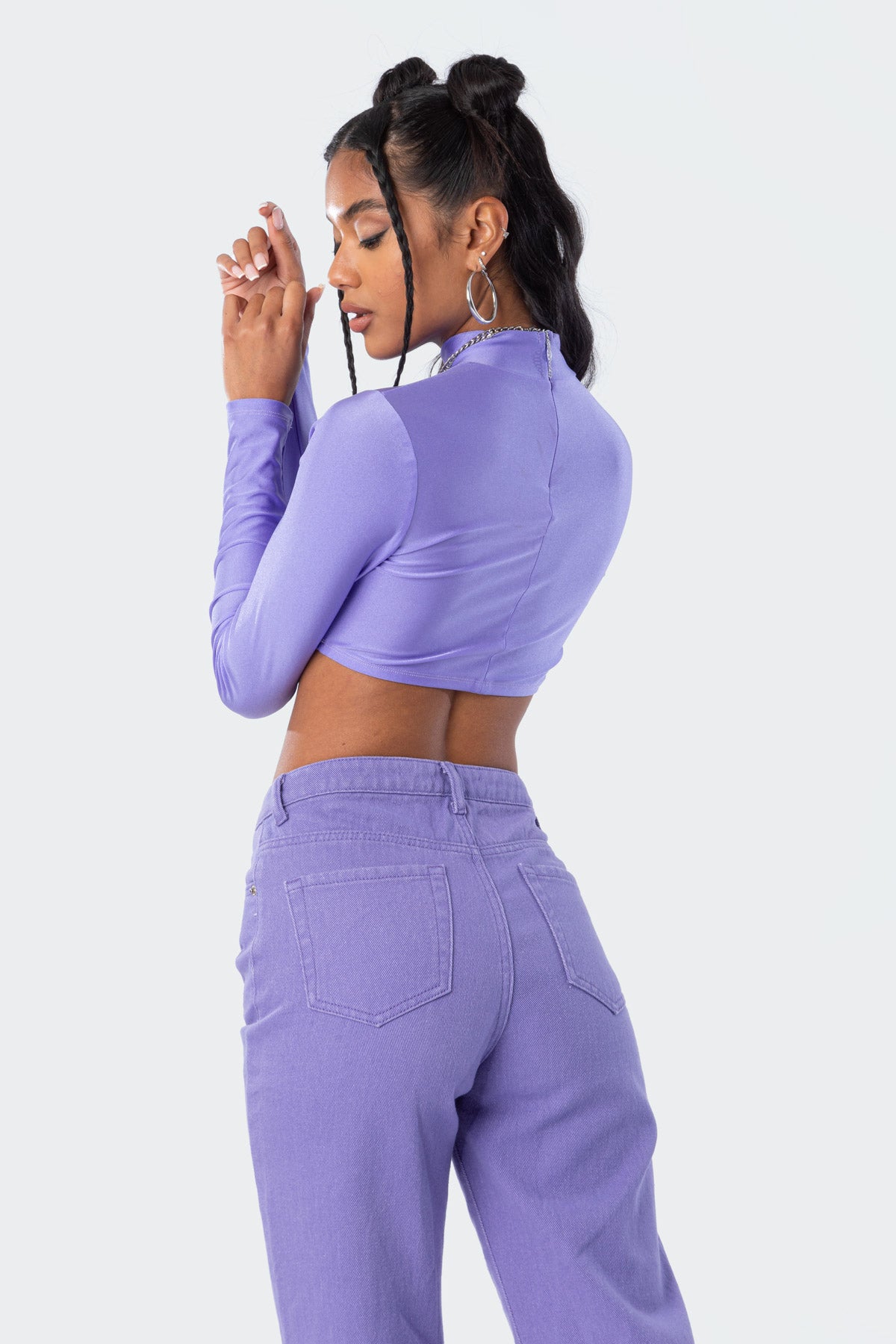 Kimmy Shiny Crop Top - Image 5