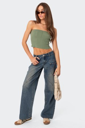Serena Low Rise Baggy Carpenter Jeans