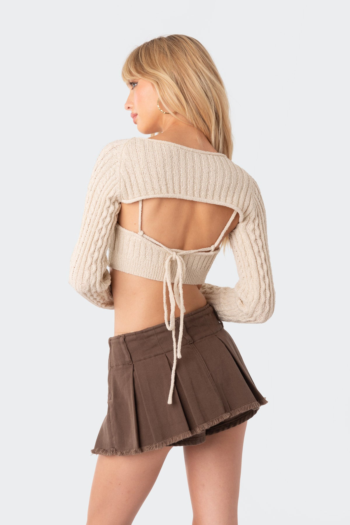 Two-Piece Cable Knit Top - Image 5