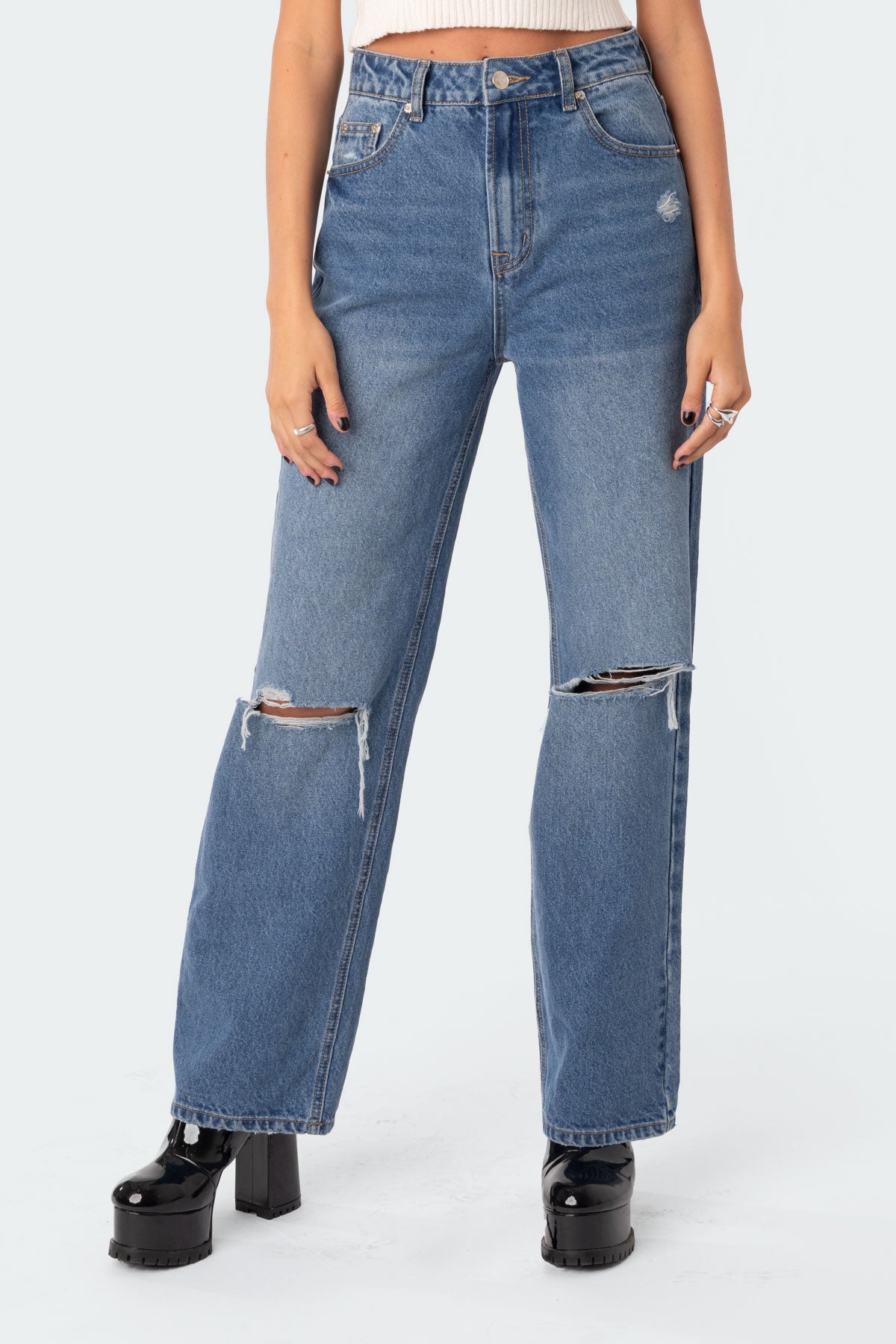 Lori High-Rise Wide Leg Jeans - Image 2
