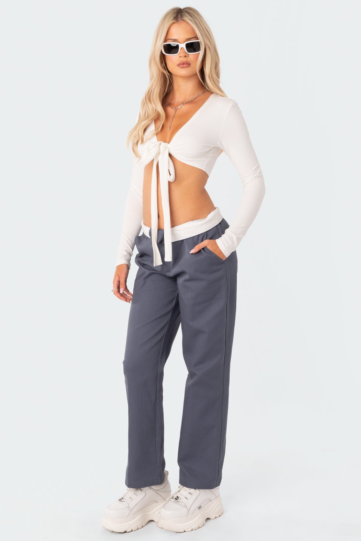 Layla Wrap Crop Top - Image 4