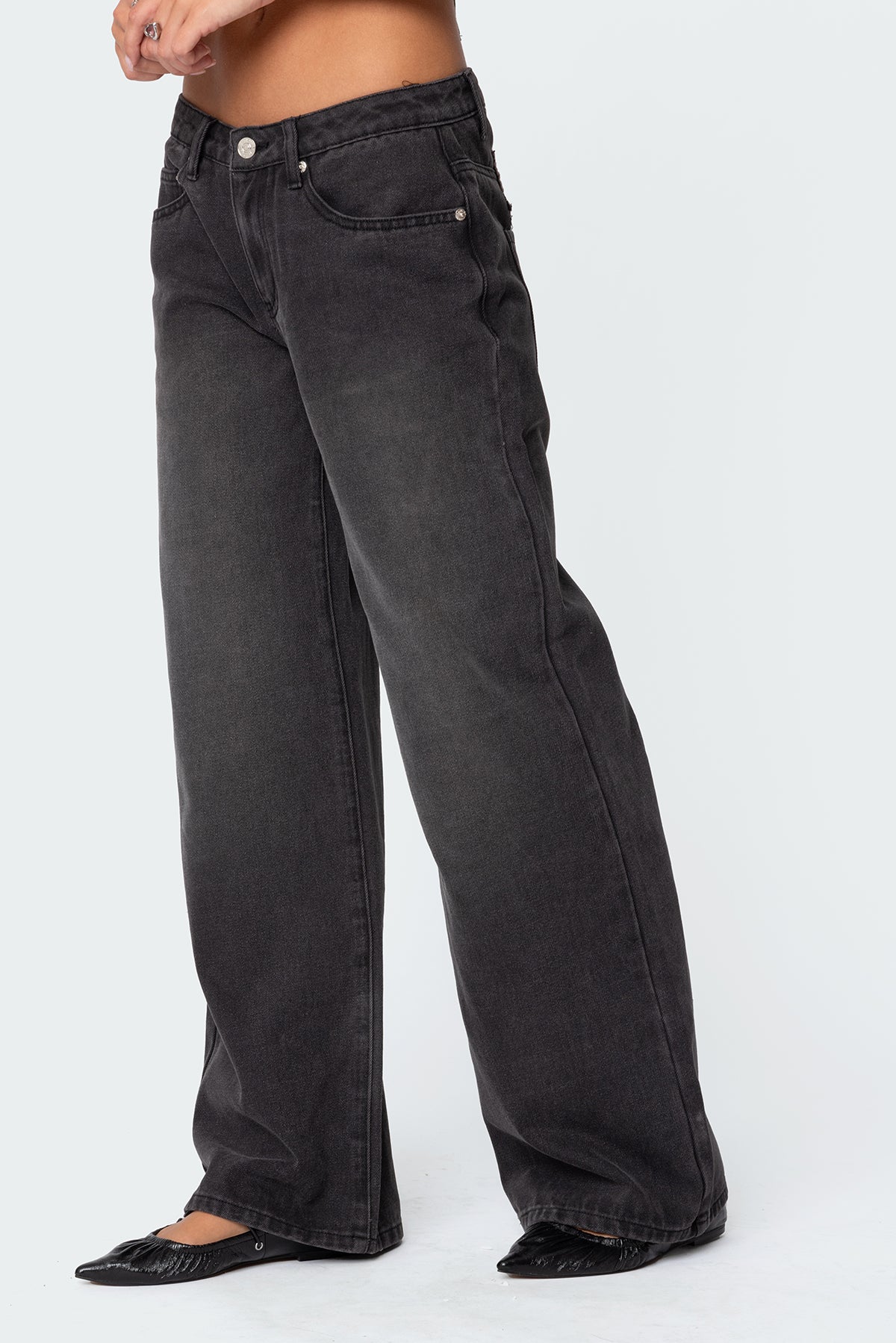 1980 Leopard Patch Low Rise Baggy Jeans - Image 3