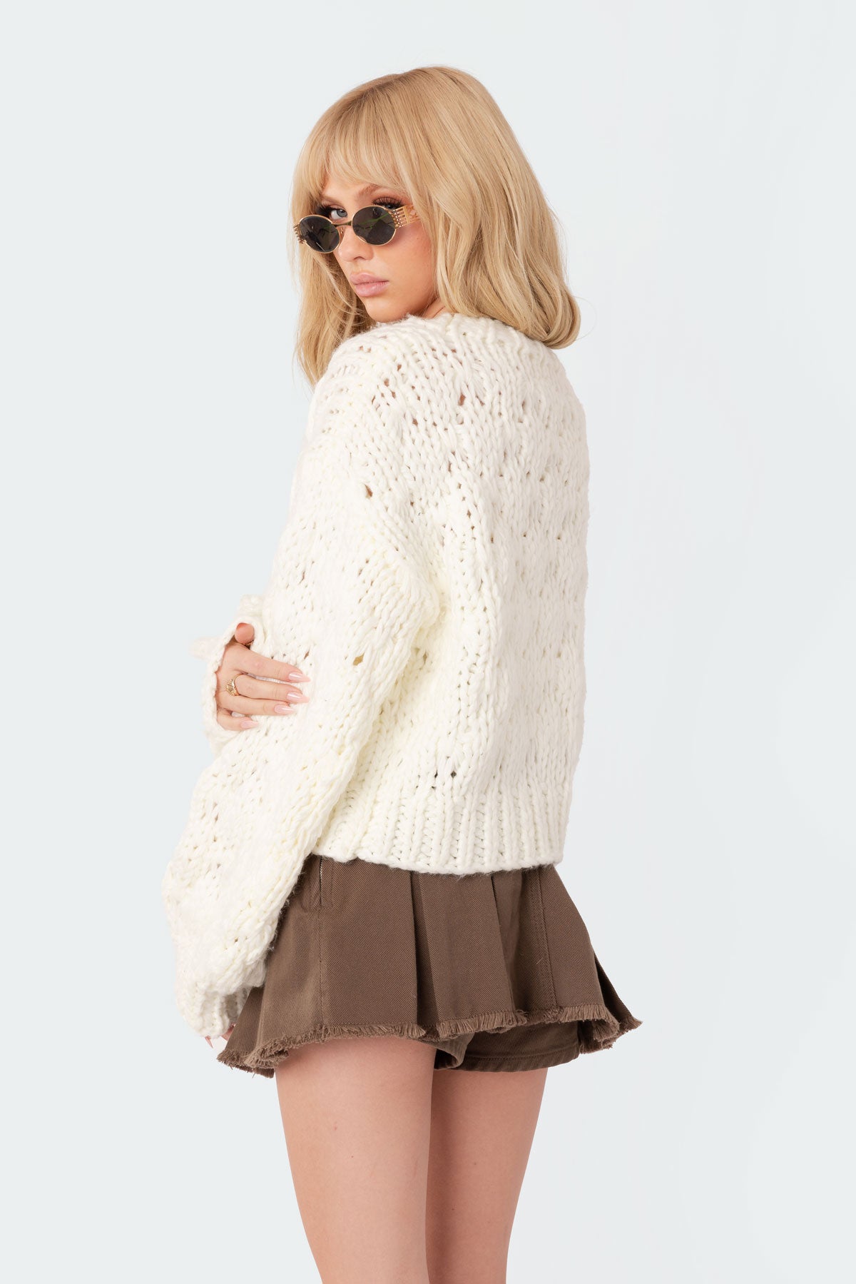 Handmade Chunky Knit Cardigan - Image 5