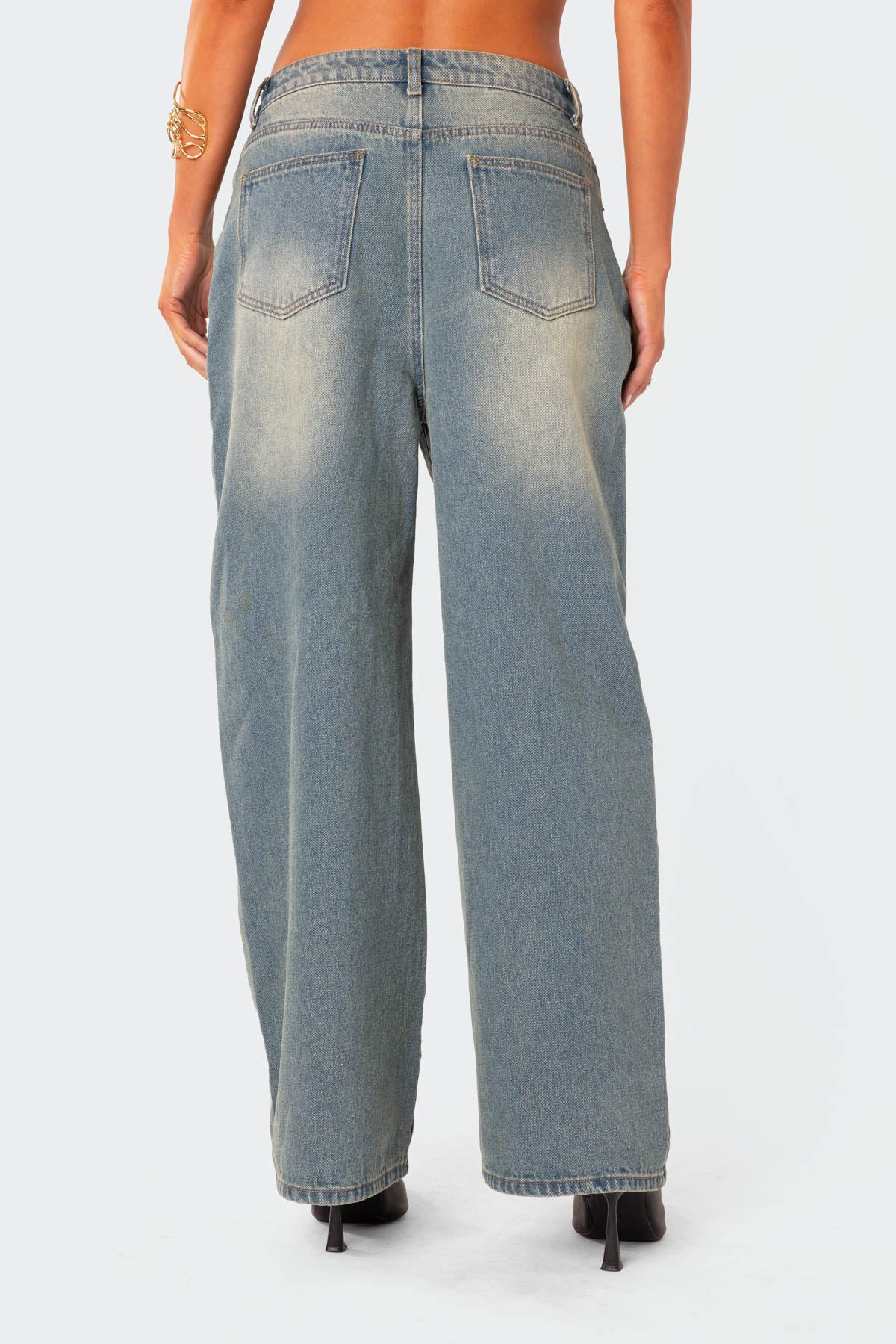 Braya Washed Low Rise Baggy Jeans - Image 4