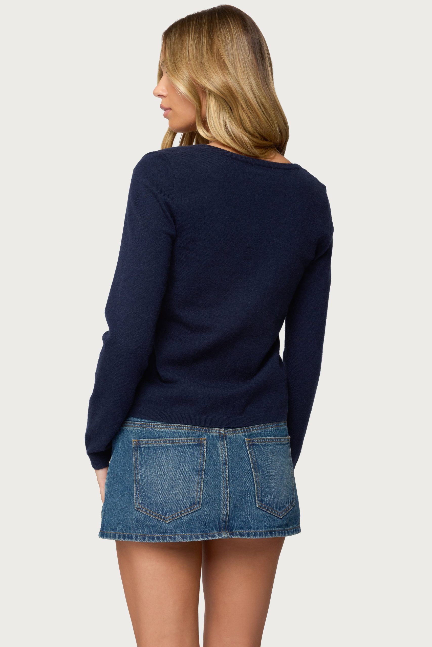Demi Tie Front Knit Cardigan - Image 5