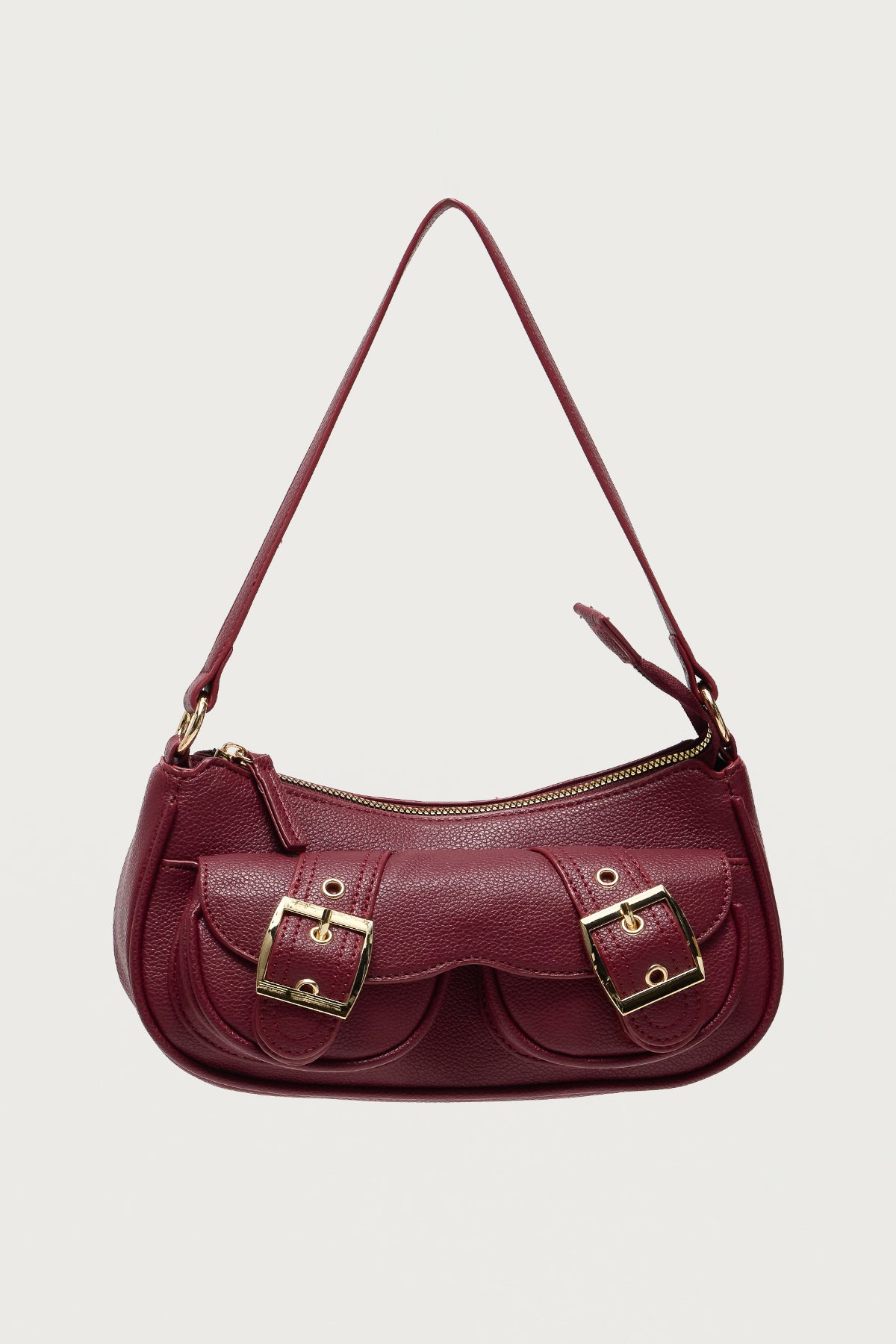 Zinnia Faux Leather Buckle Bag - Image 2