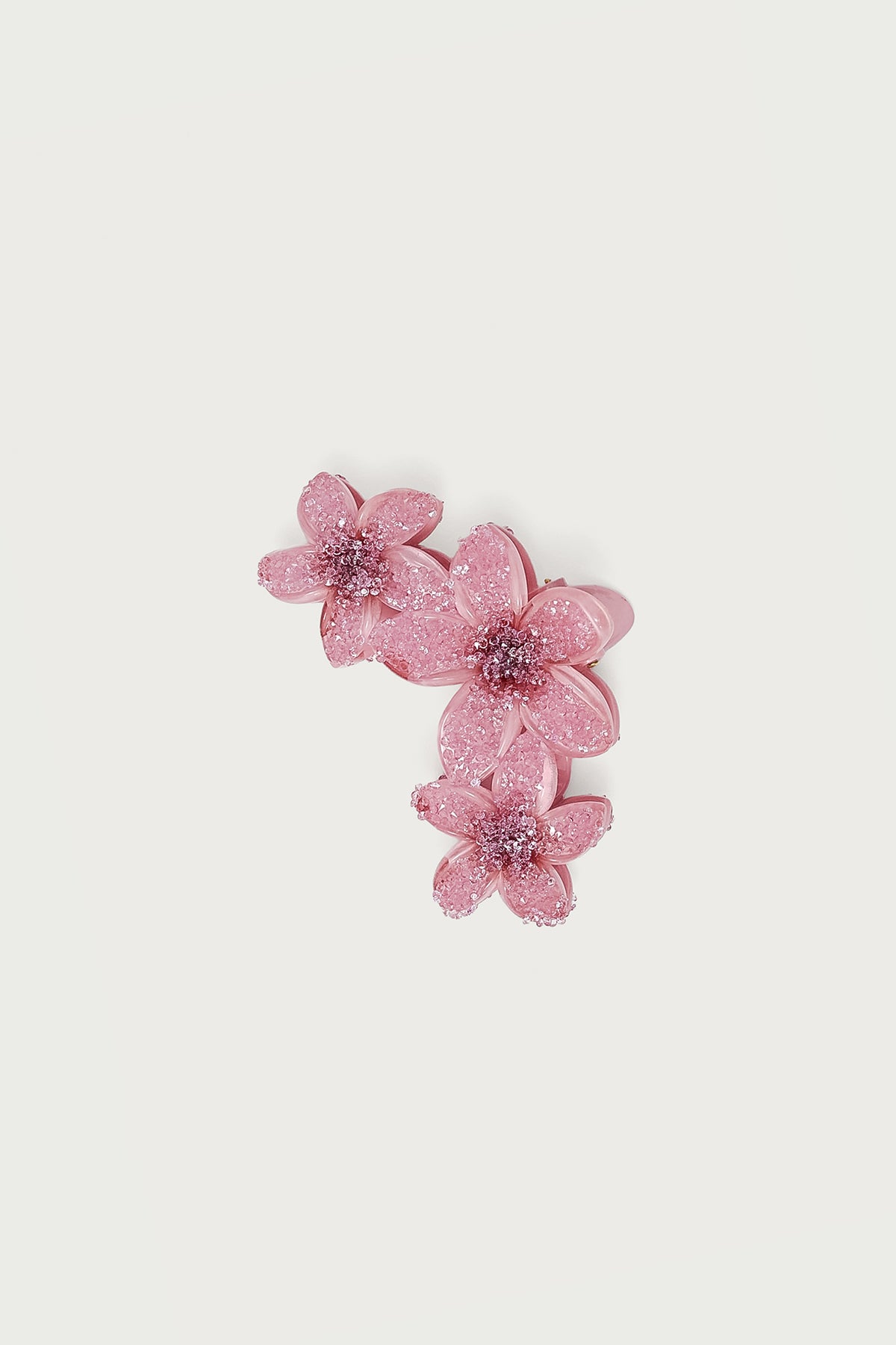 Faux Crystal Flower Hair Clip - Image 2