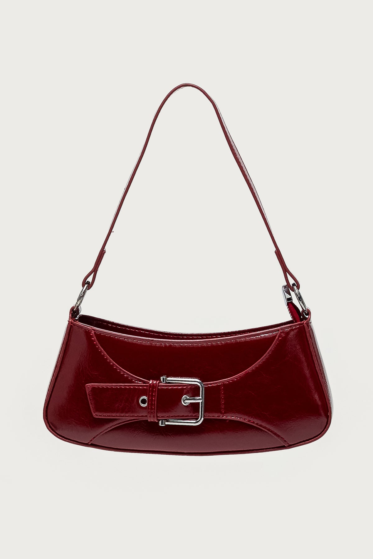 Buckle Up Faux Leather Bag - Image 2