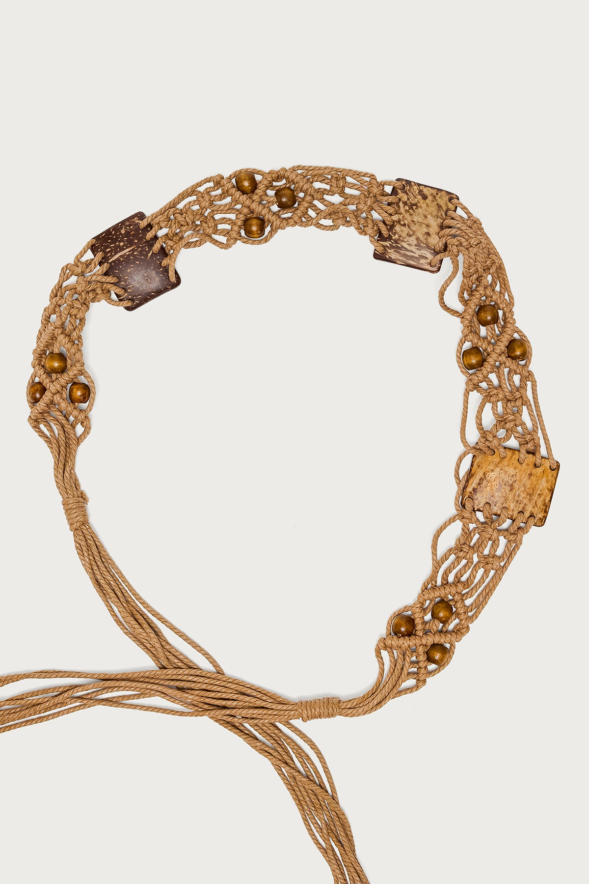 Braided Bead Tie Belt - Image 2