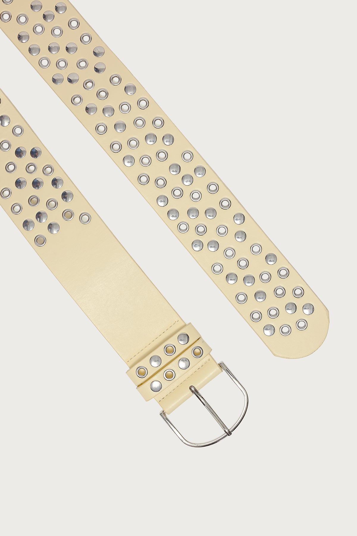 Studded Grommet Faux Leather Belt - Image 3
