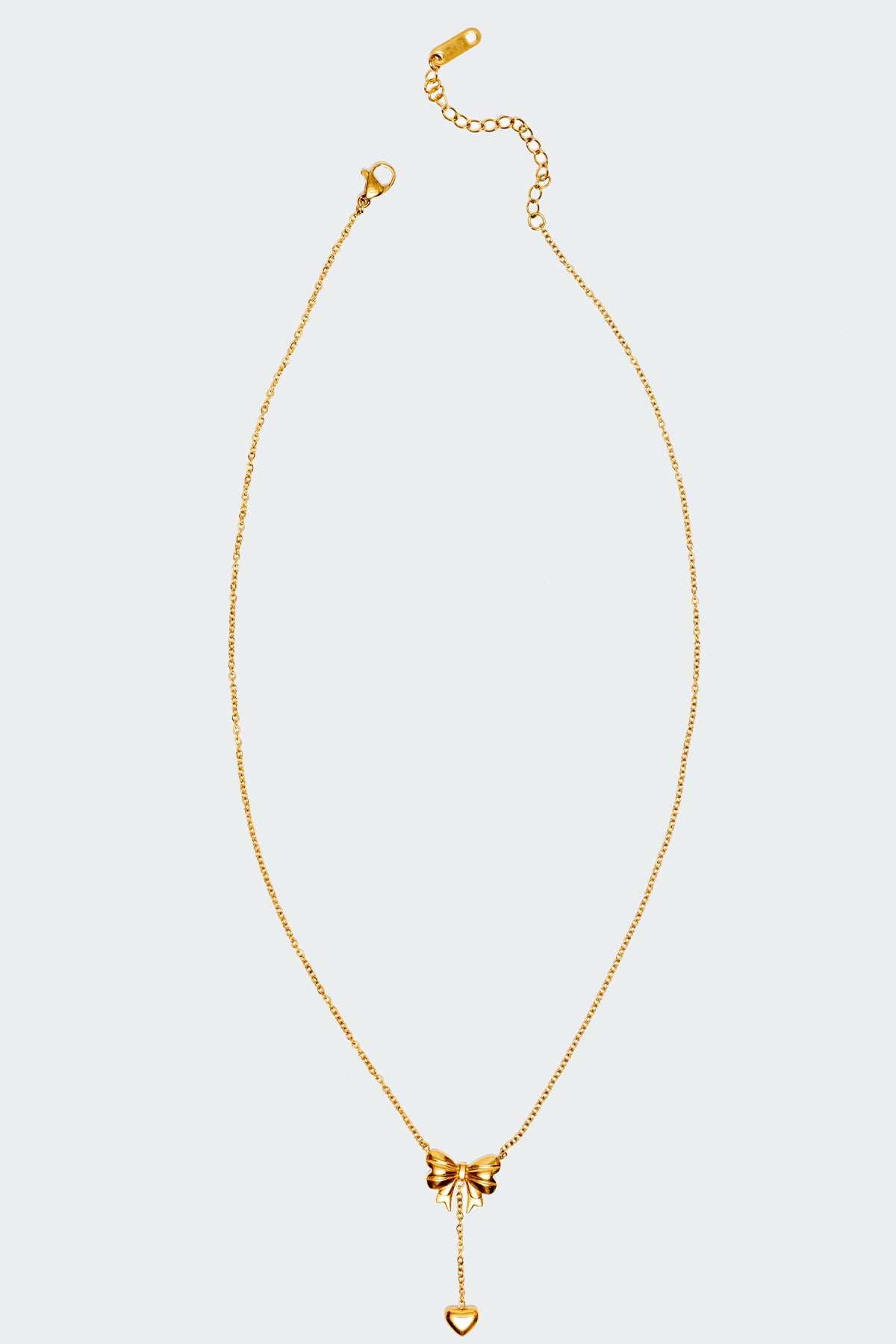 Bow & Heart Necklace - Image 2
