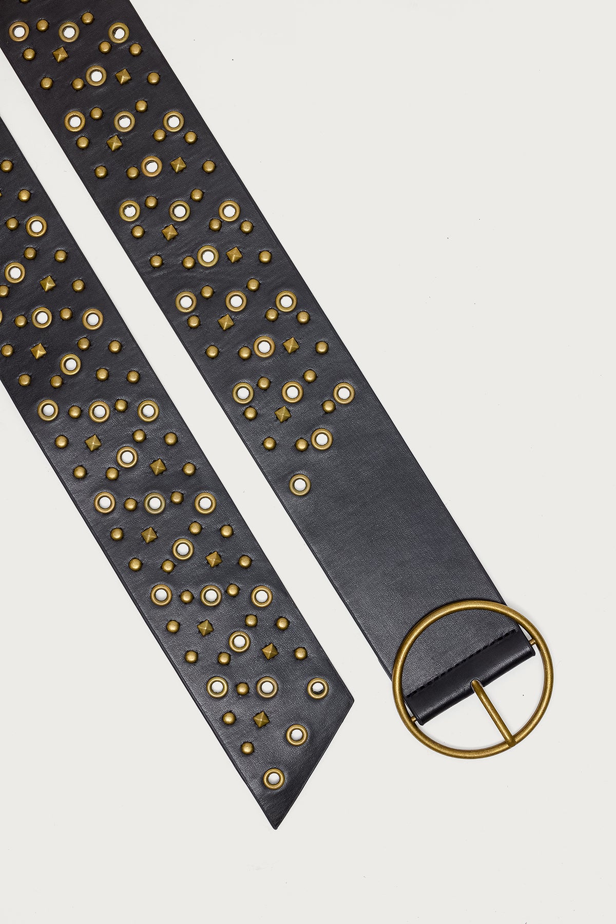 Stud & Grommet Faux Leather Belt - Image 2