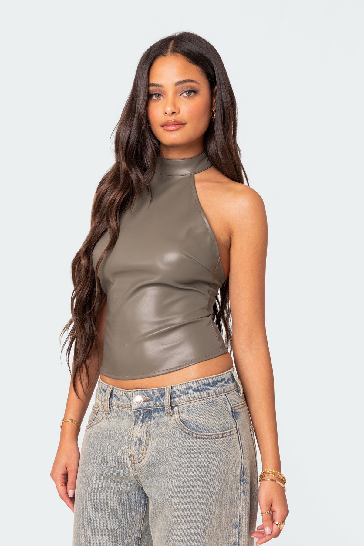 Sienna Latex Halter Top - Image 5