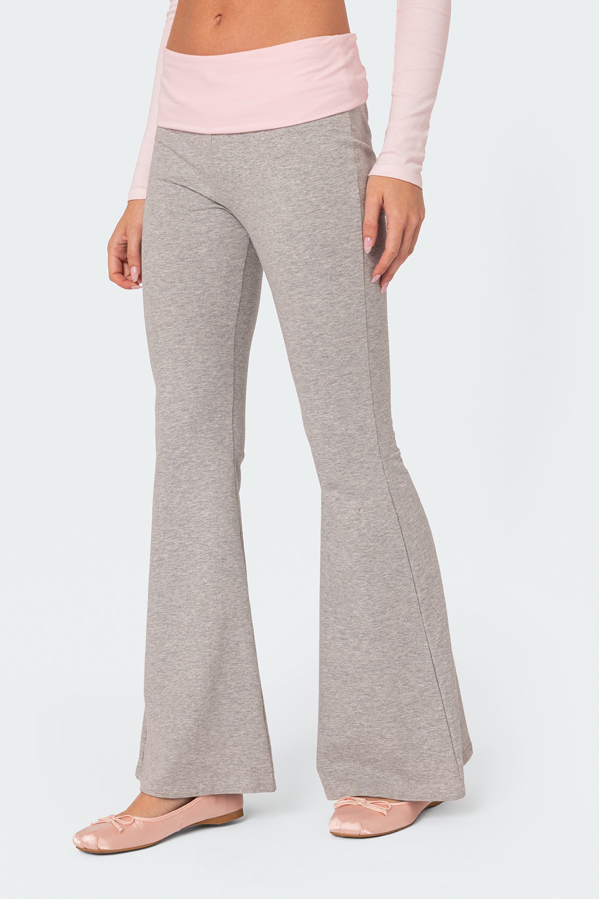 Molly Contrast Flared Leggings - Image 3