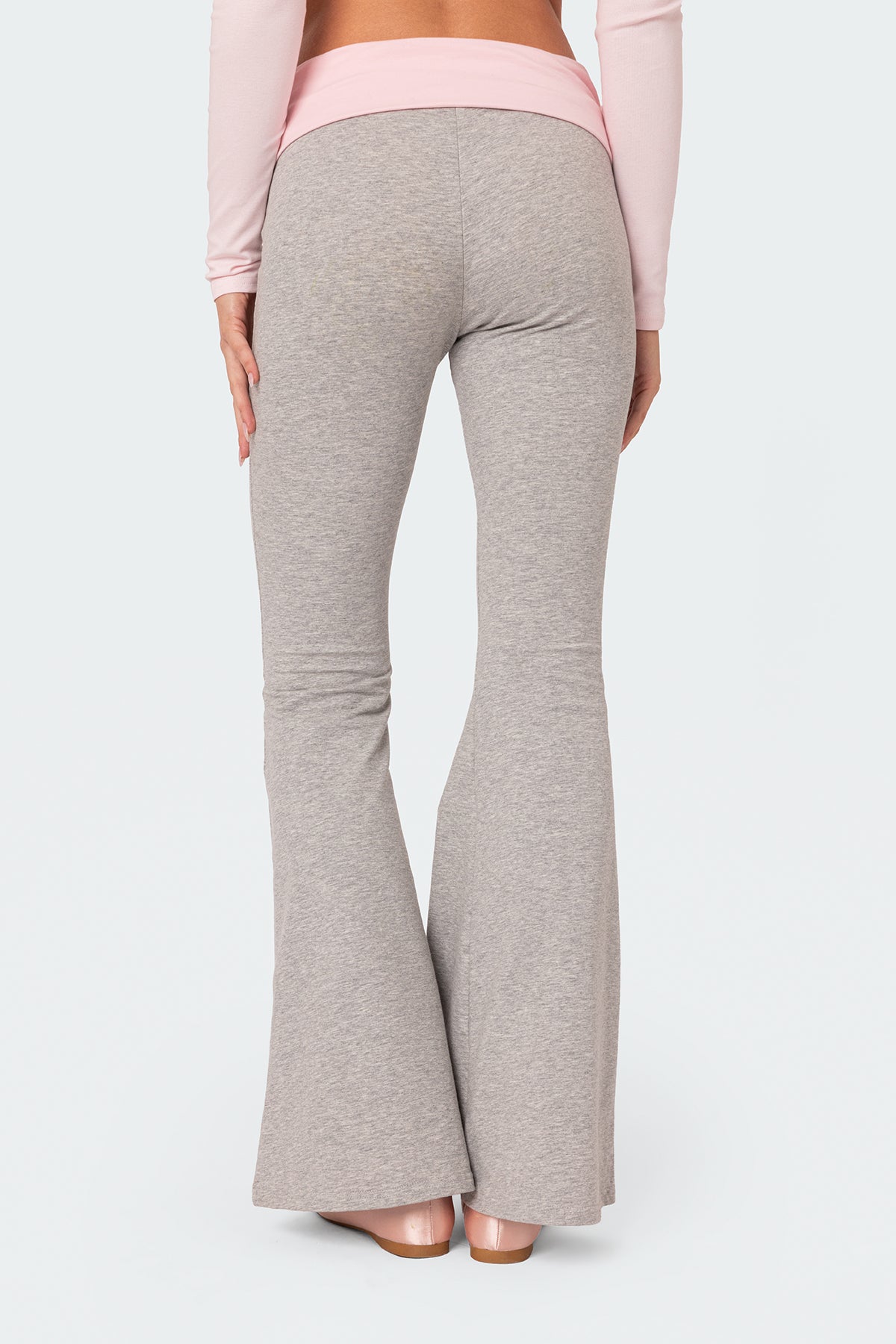 Molly Contrast Flared Leggings - Image 4