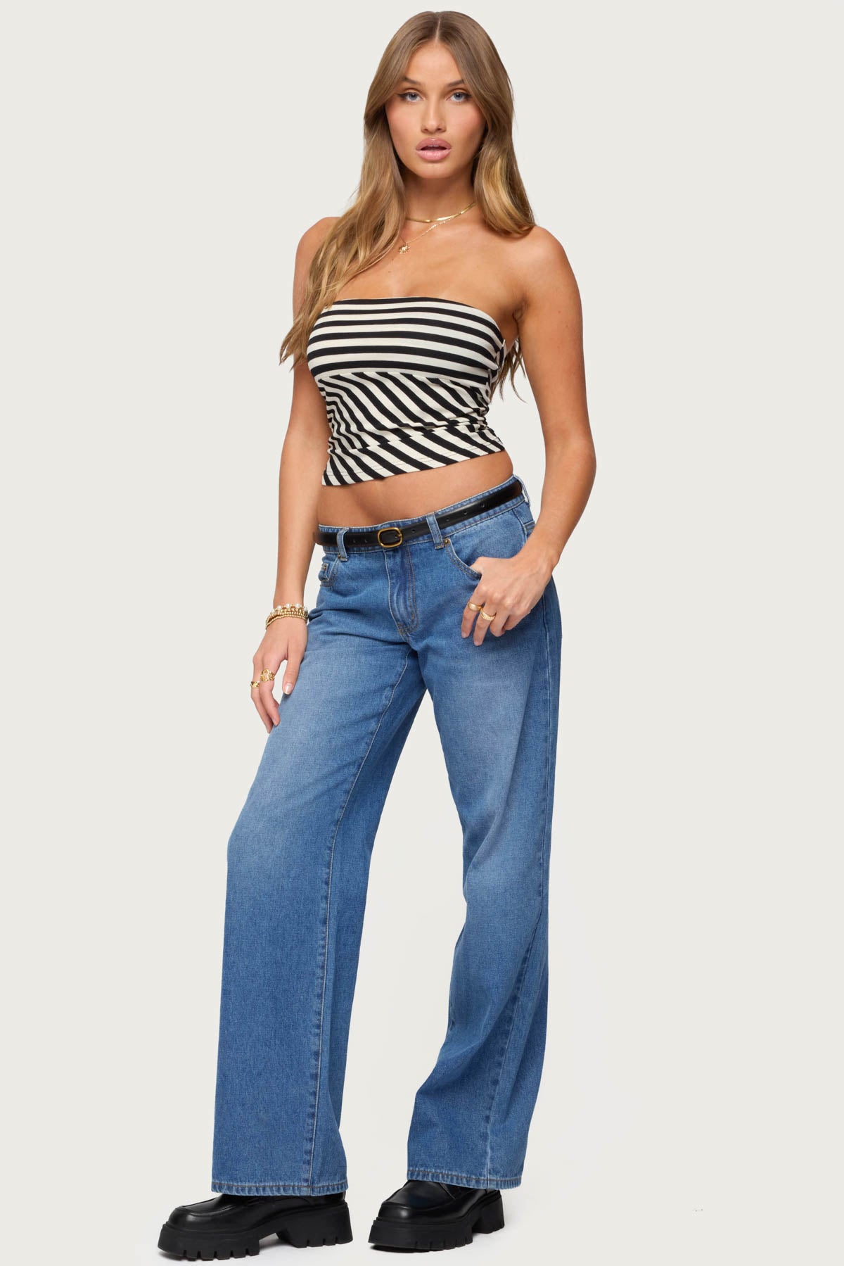 Betsana Striped Tube Top - Image 4