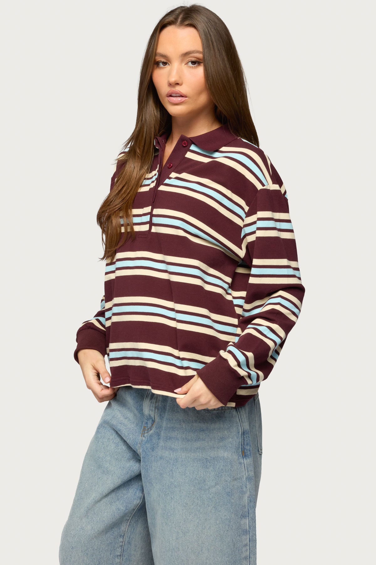 Renya Striped Rugby Shirt - Image 3