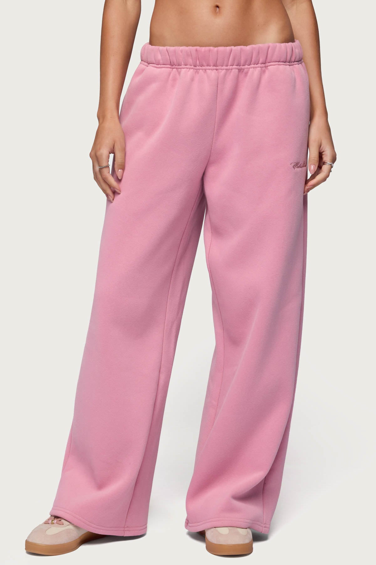 Basic Girl Wide Leg Edikted Sweatpants - Image 2