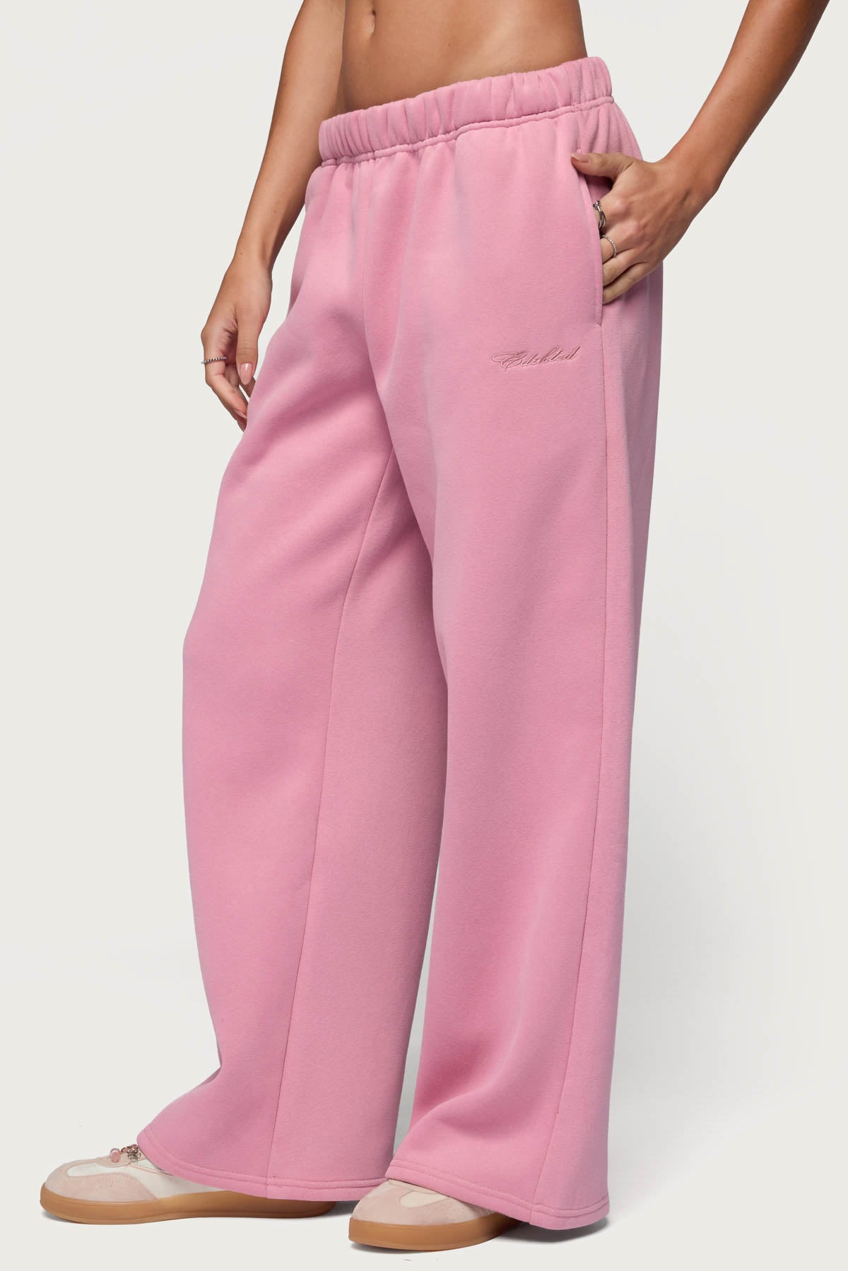 Basic Girl Wide Leg Edikted Sweatpants - Image 3