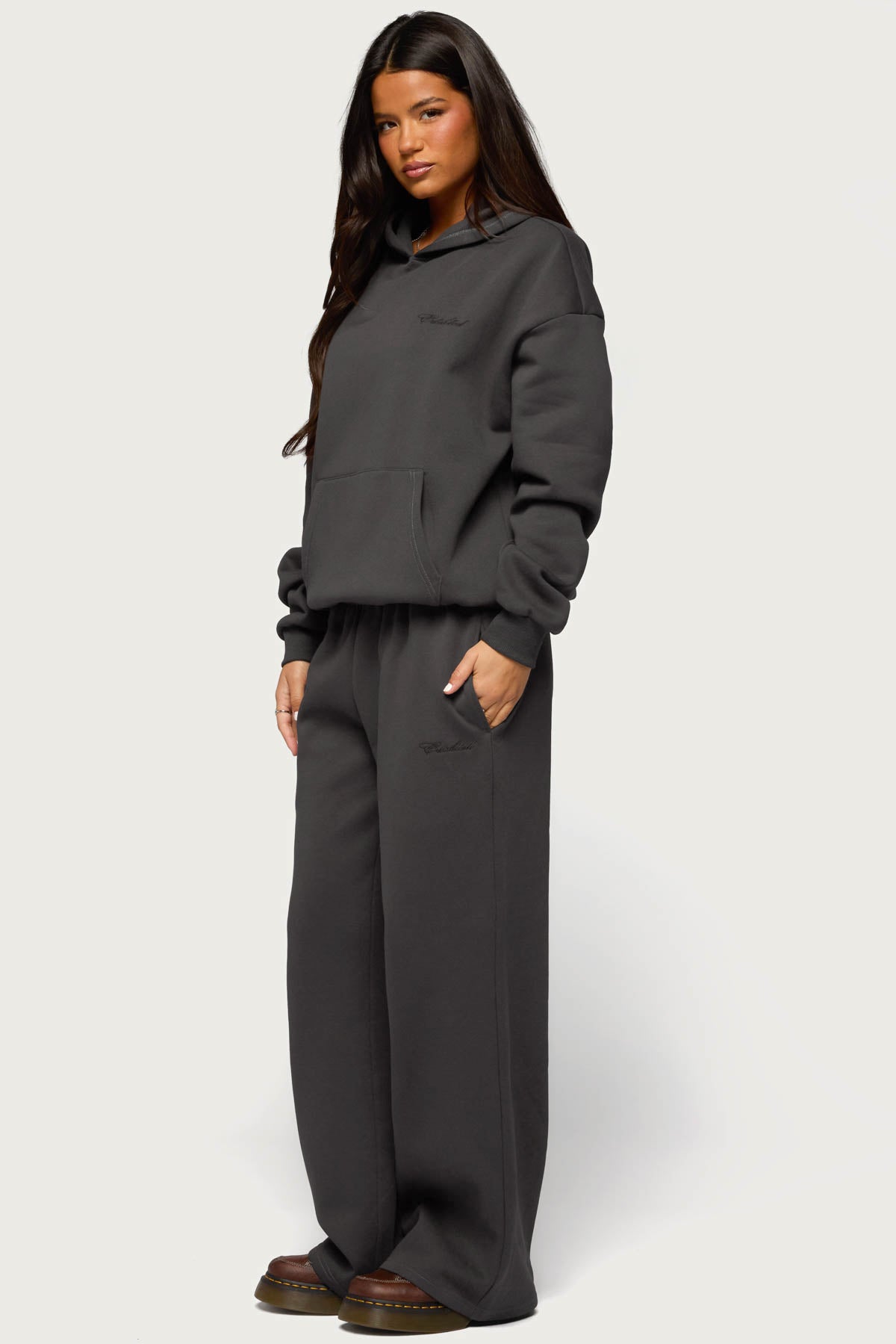 Basic Girl Wide Leg Edikted Sweatpants - Image 5