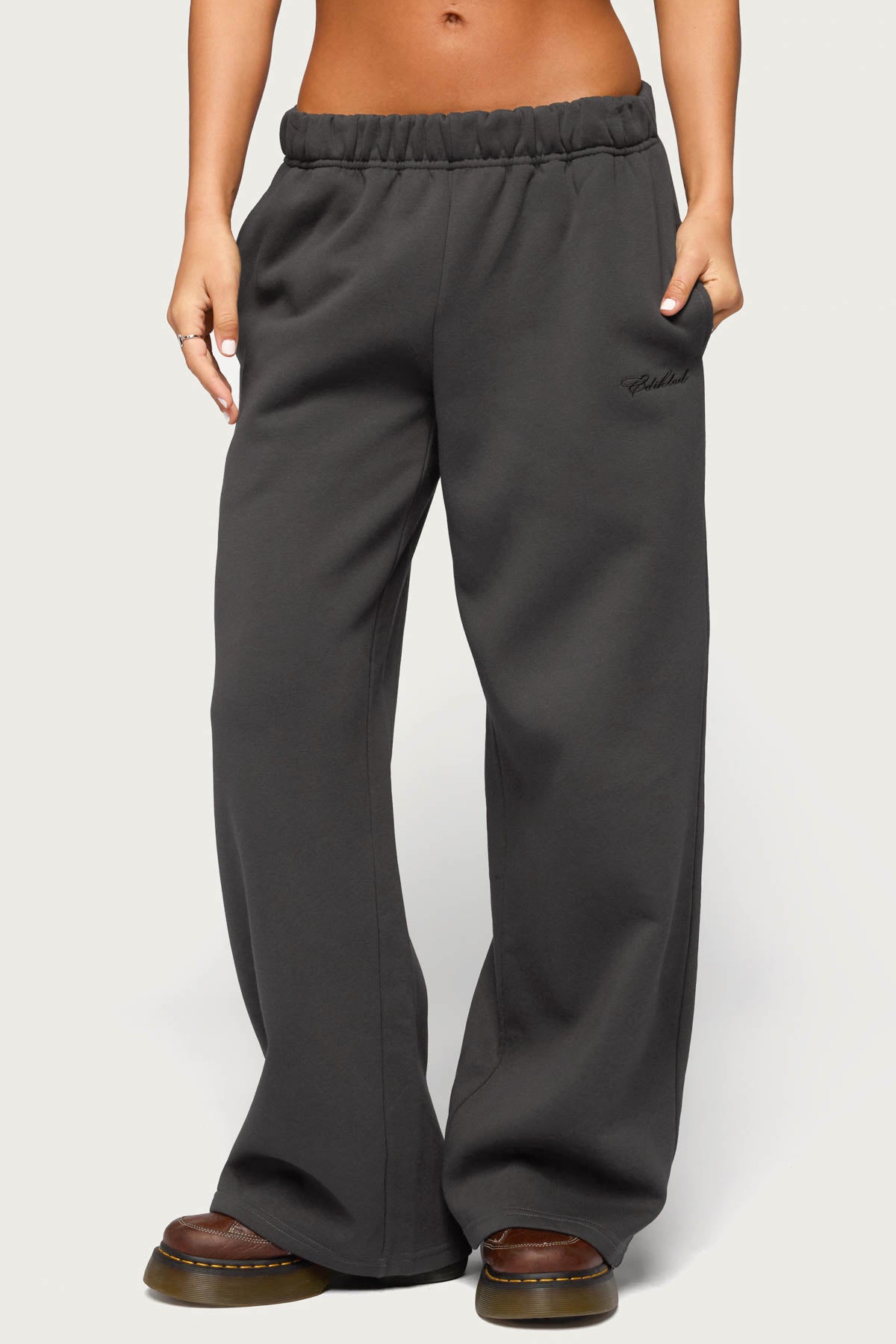 Basic Girl Wide Leg Edikted Sweatpants - Image 4