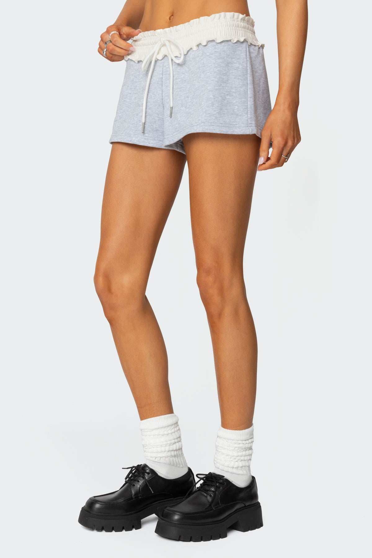 Isolde Scrunch Waist Sweat Shorts - Image 4