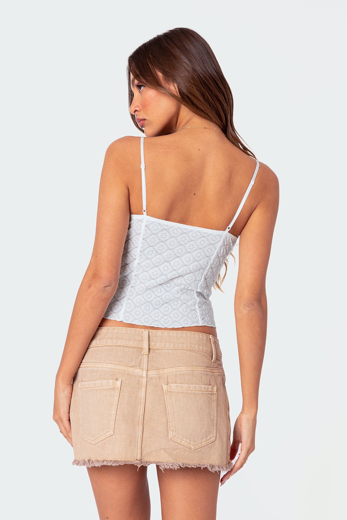 Textured Lacey Tank Top - Image 5