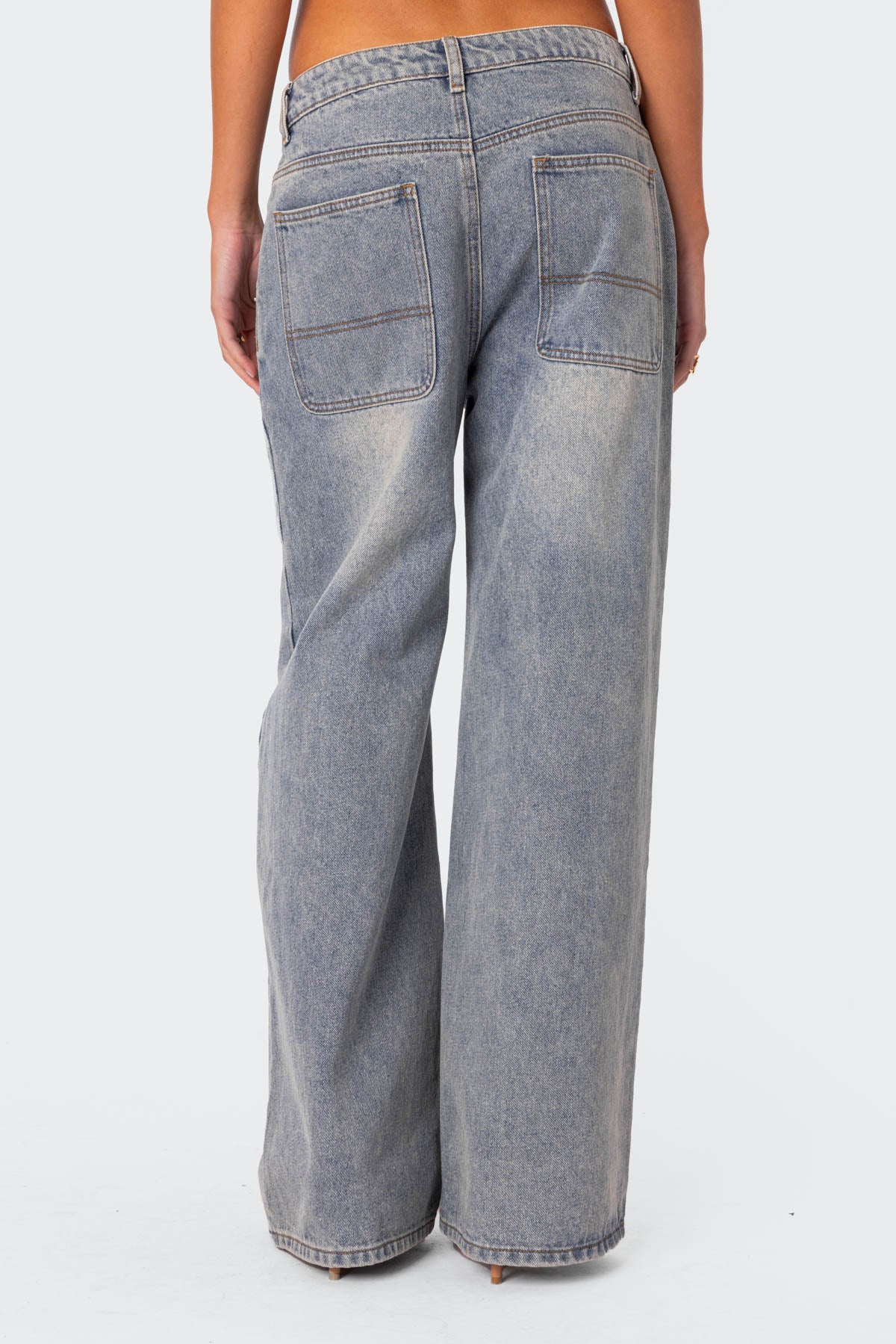 Myla Washed Low Rise Baggy Jeans - Image 4