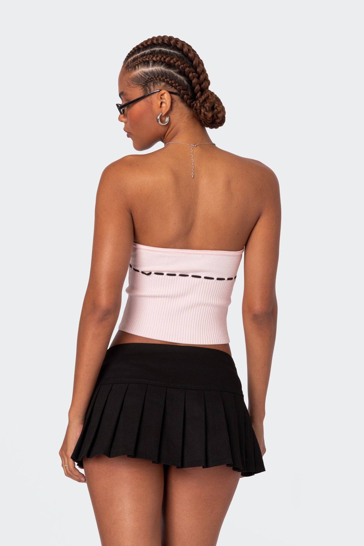 Elsie Knitted Tie Tube Top - Image 5