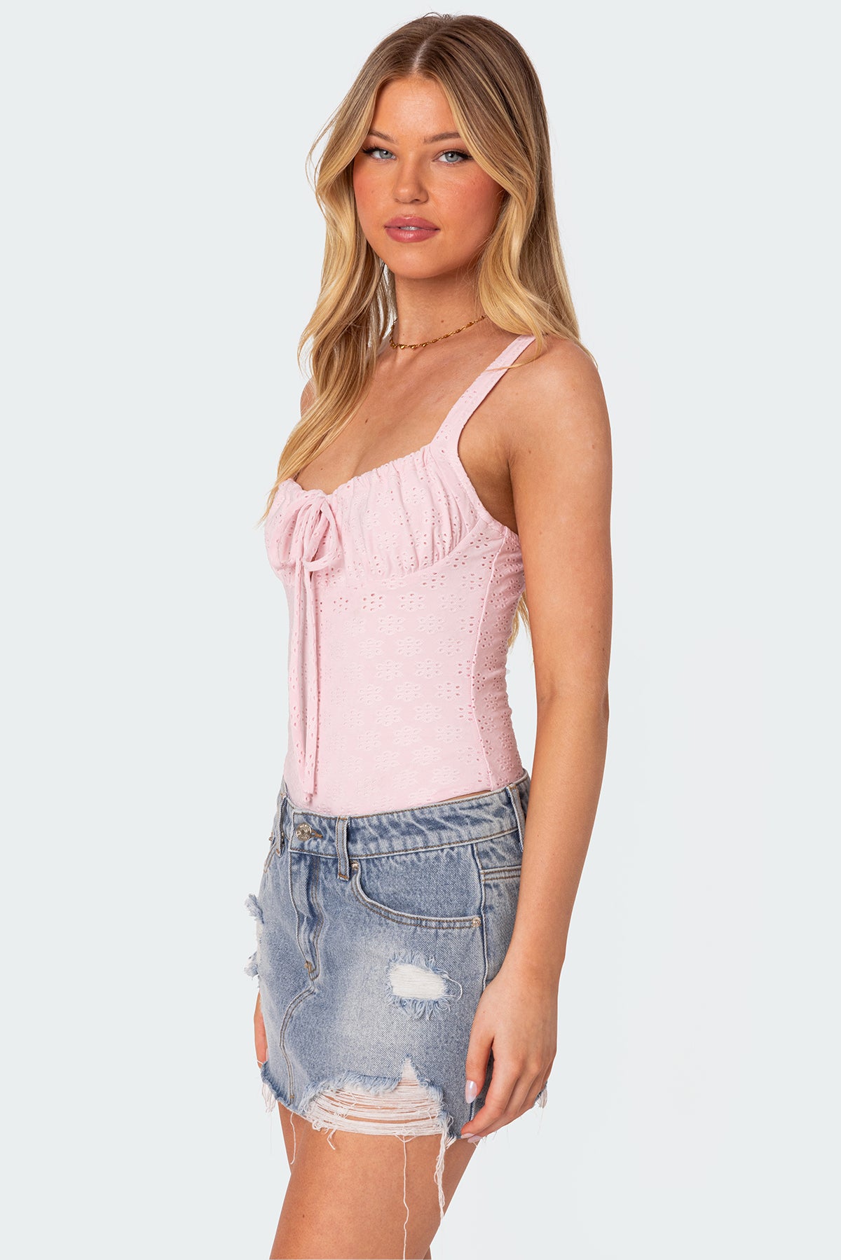 Carol Eyelet Bodysuit - Image 3
