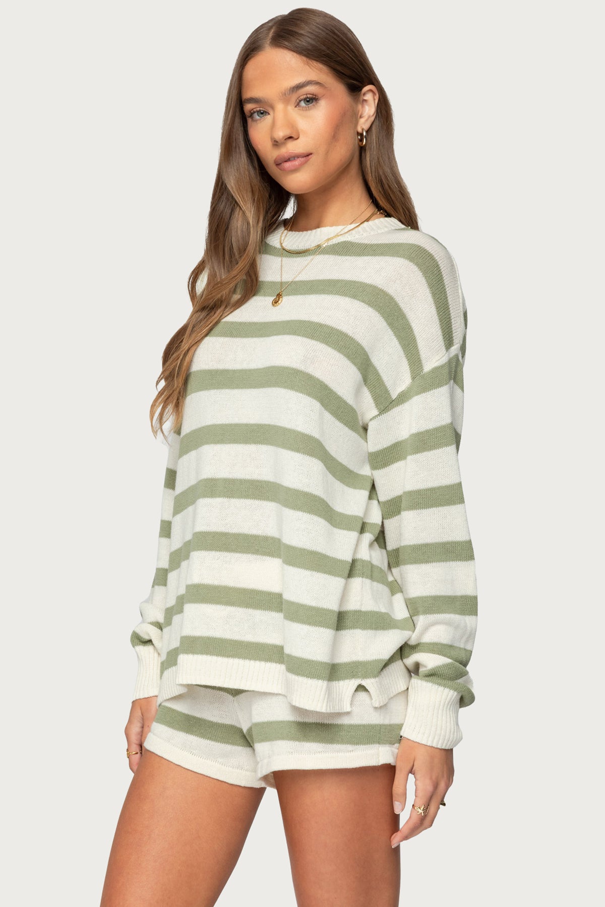 Amaris Oversized Striped Sweater - Image 4