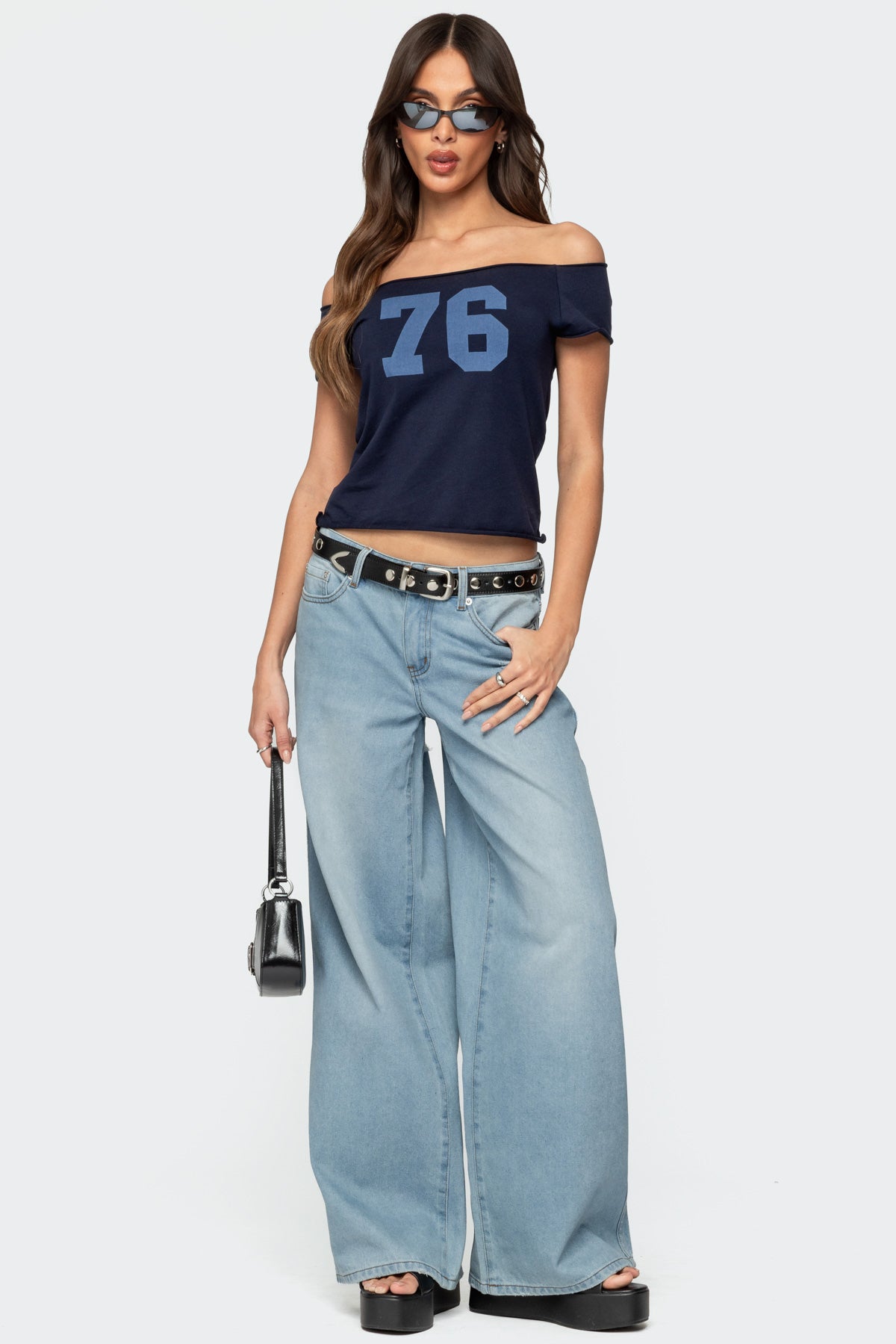 Ripley Distressed Low Rise Baggy Jeans - Image 2