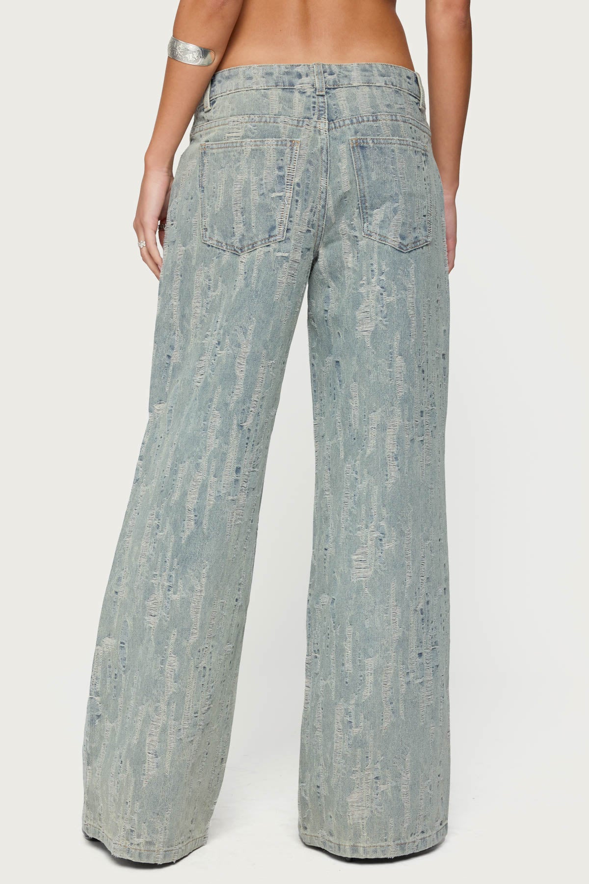 Blaze Distressed Low Rise Baggy Jeans - Image 5
