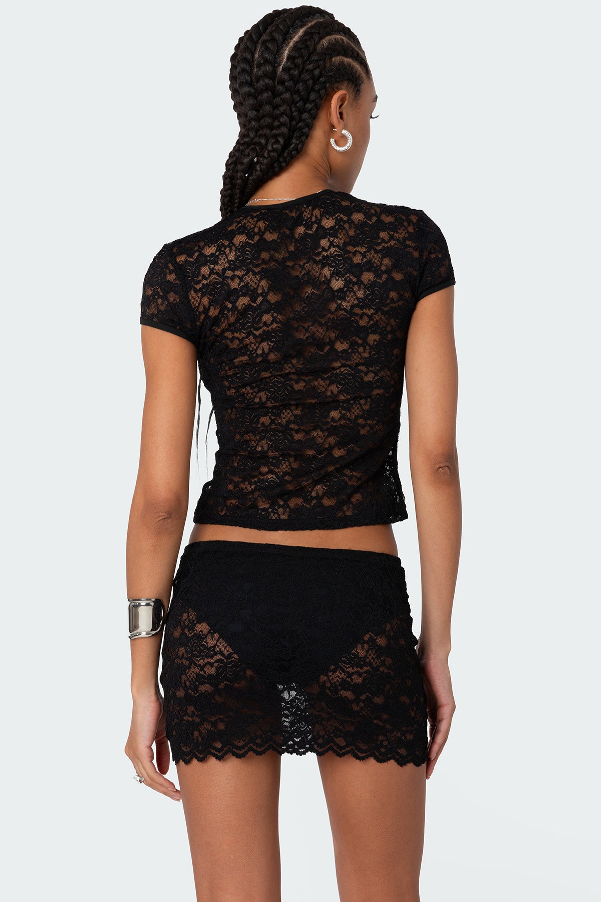 Kaori Sheer Lace Top - Image 4