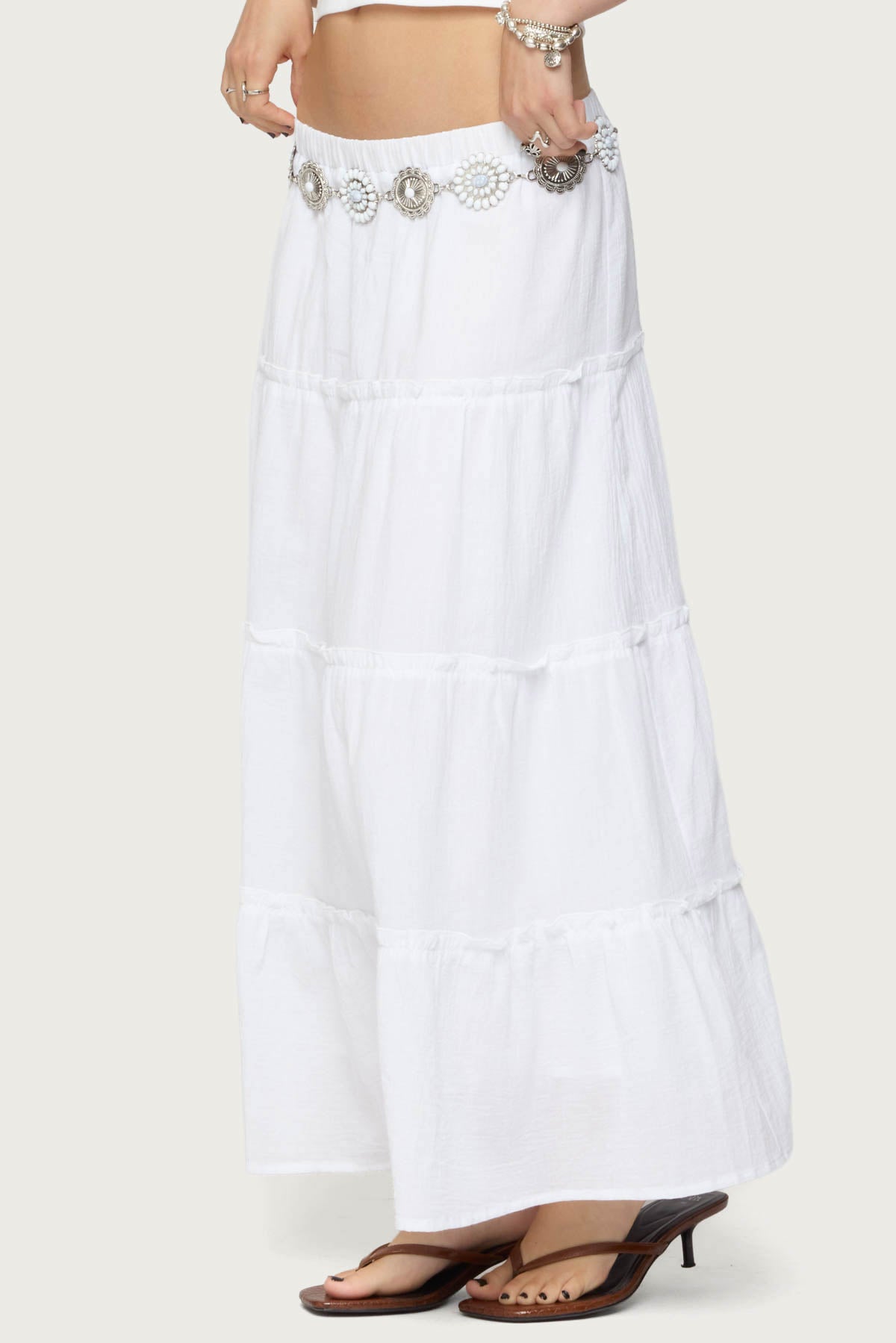 Petite Charlotte Tiered Maxi Skirt - Image 2
