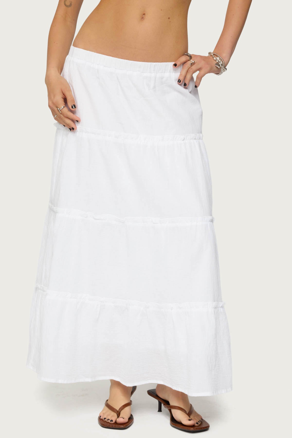 Petite Charlotte Tiered Maxi Skirt - Image 3