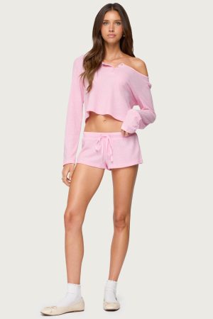 Teddy Waffle Shorts