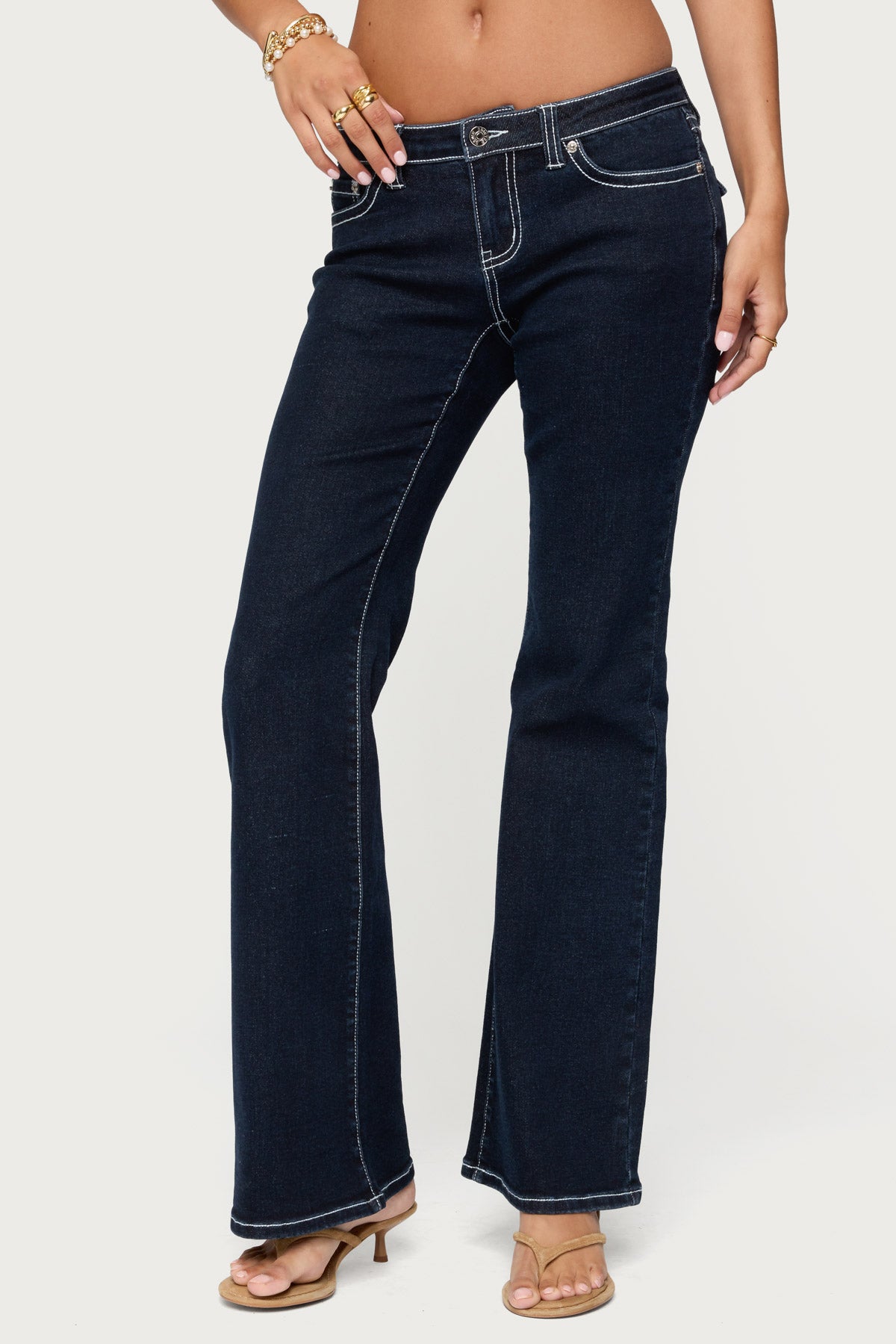 Louis Contrast Low Rise Bootcut Jeans - Image 2