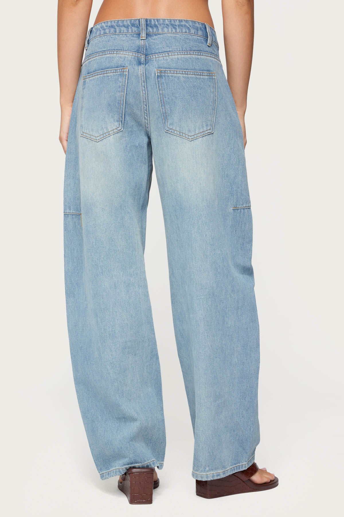 Korie Low Rise Barrel Leg Jeans - Image 5