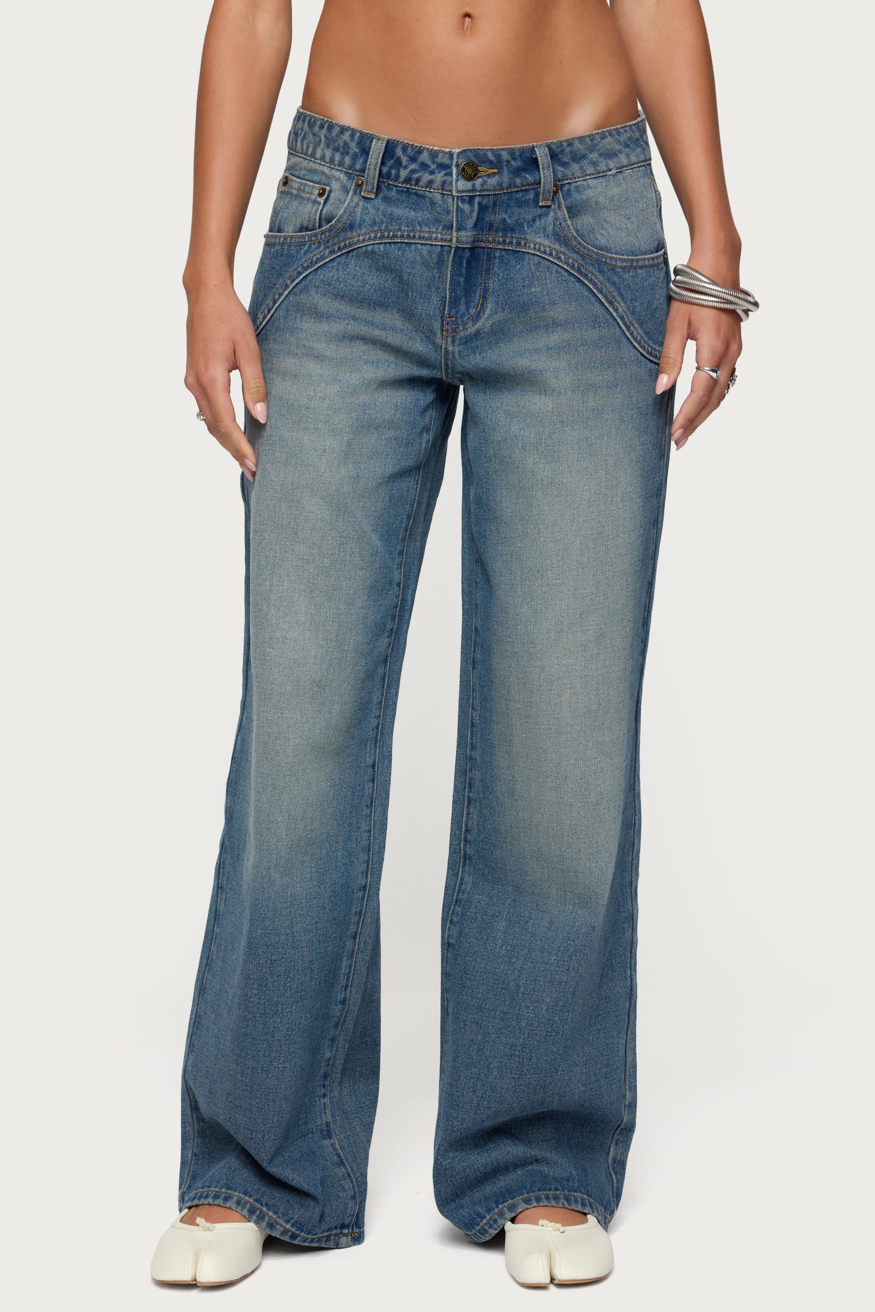 Ronny Western Low Rise Baggy Jeans - Image 2