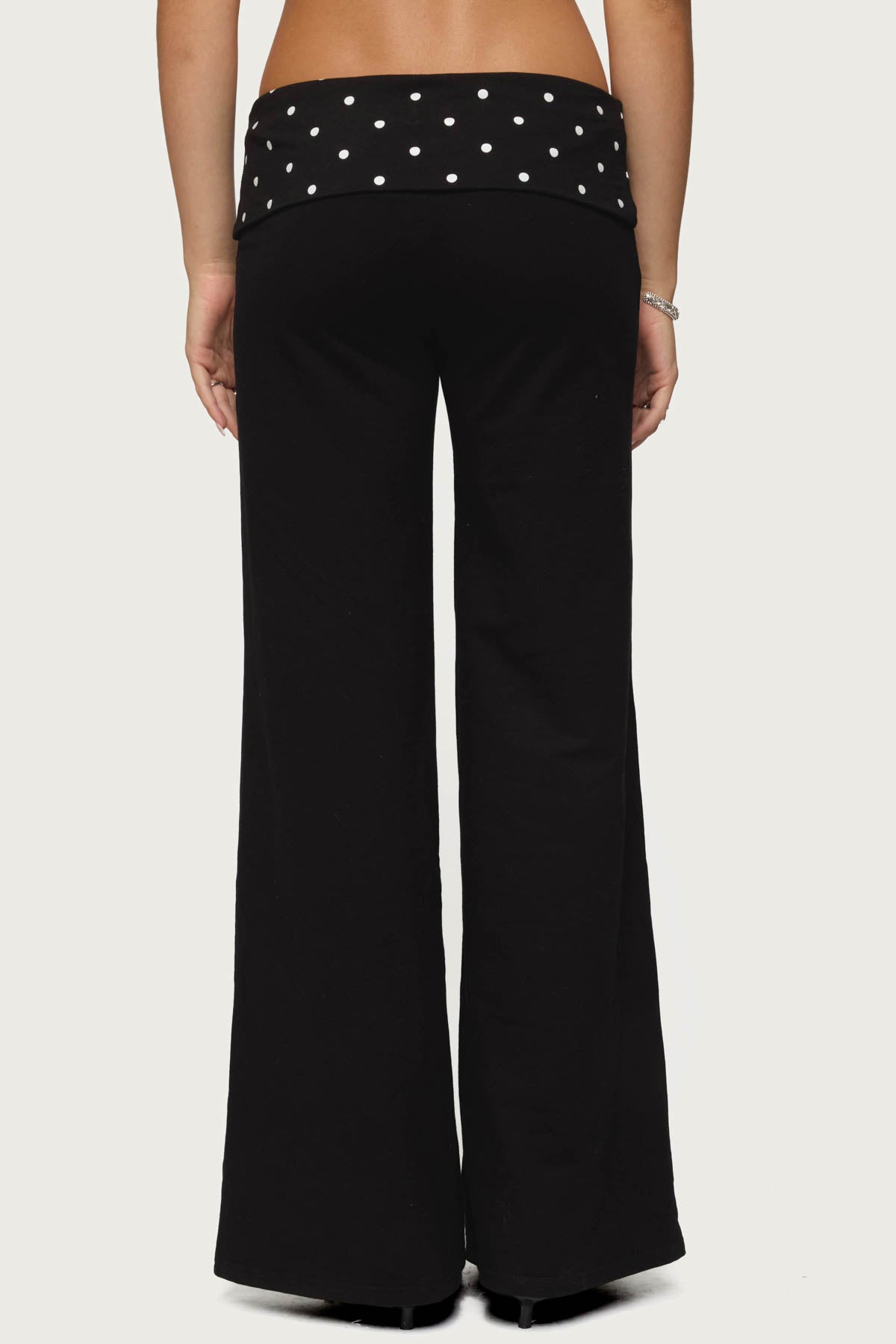 Reeva Polka Dot Foldover Pants - Image 6