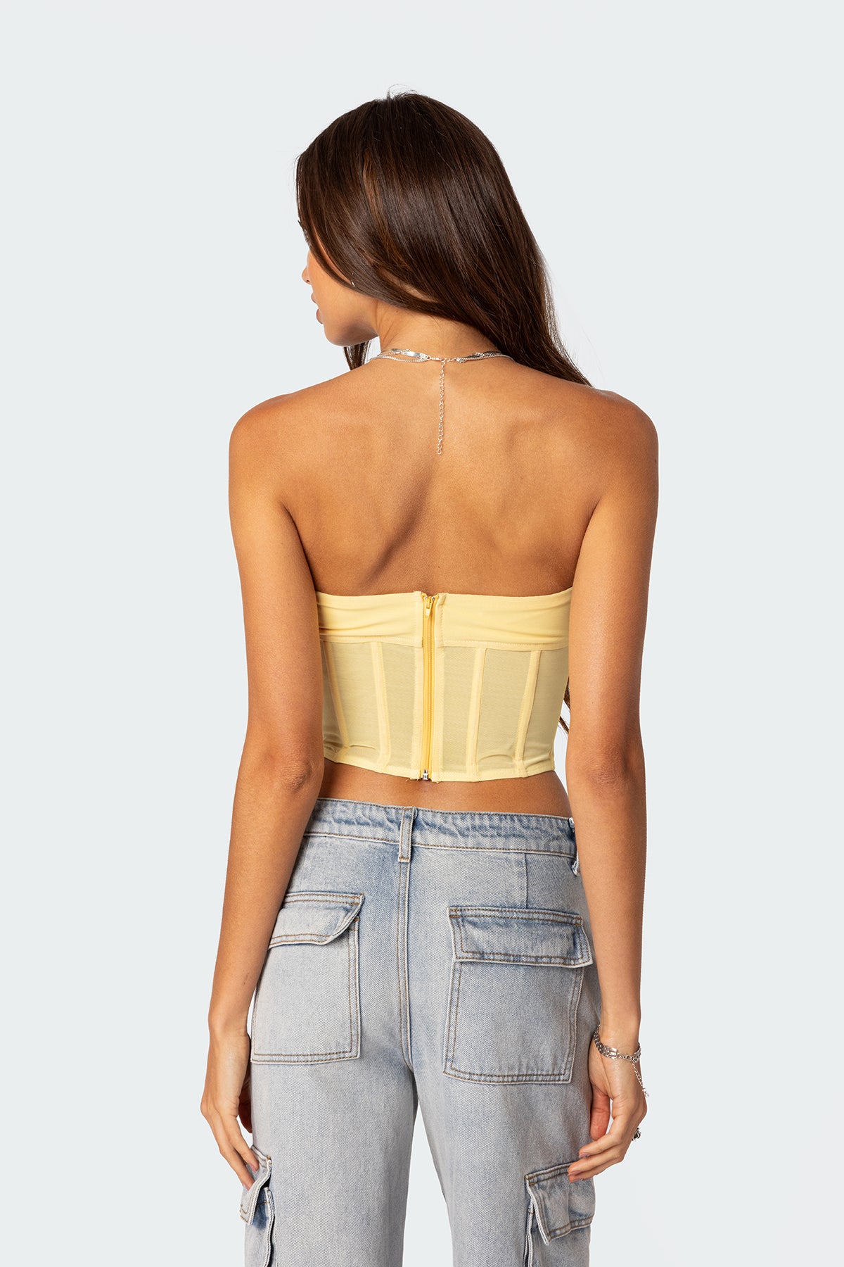 Evangeline Sheer Mesh Corset - Image 4