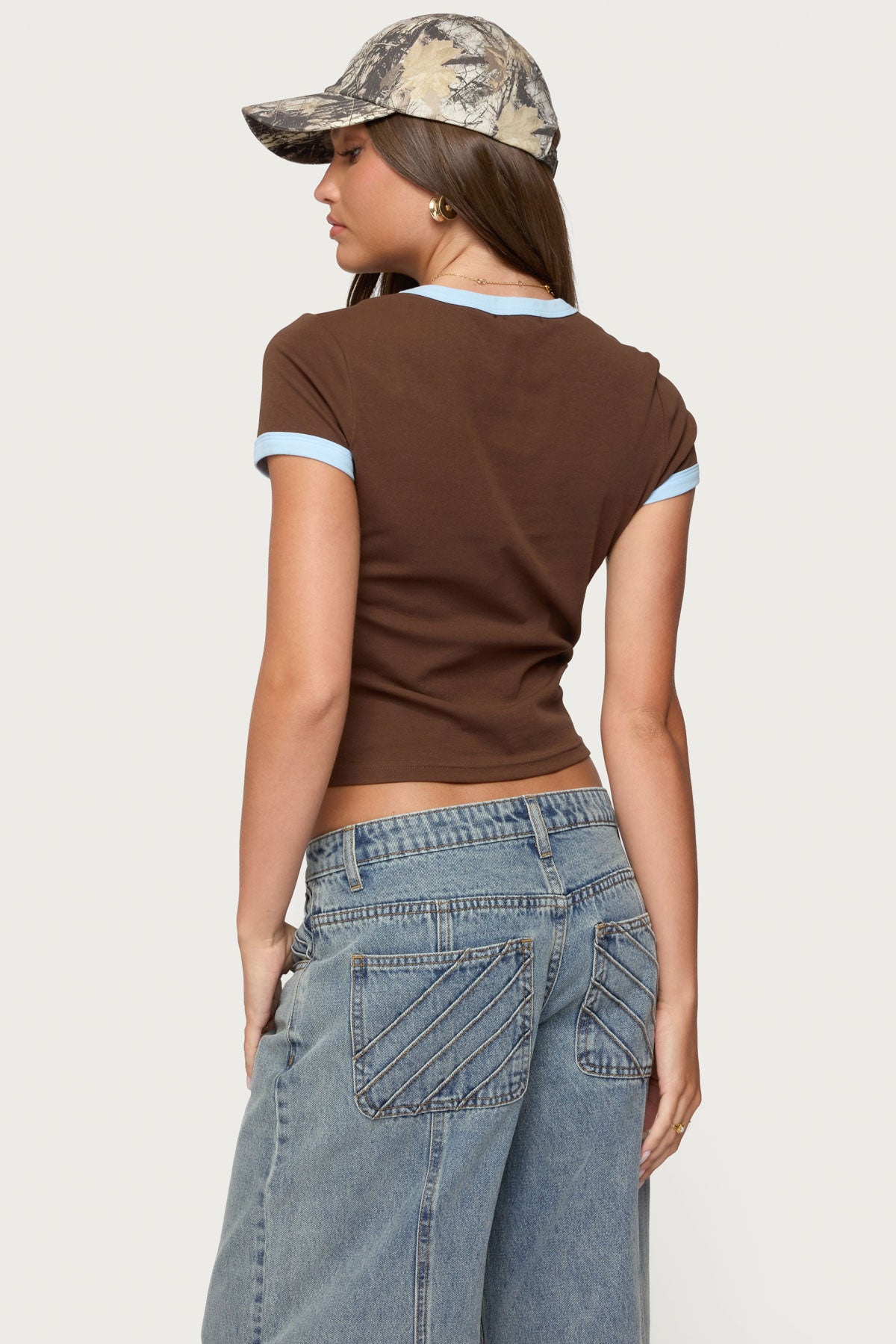 Zeke Contrast T Shirt - Image 5