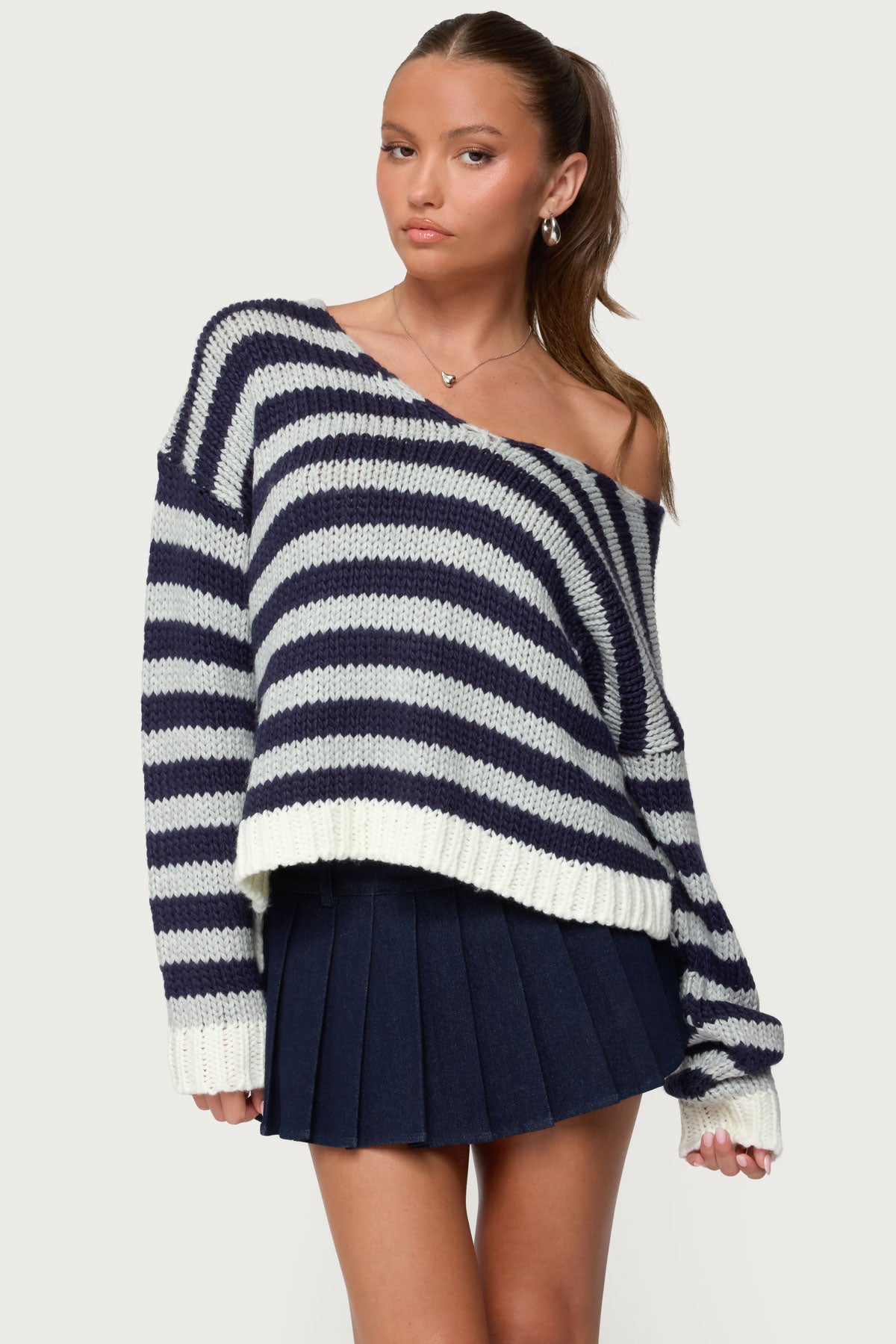 Eugenie Oversized Striped Sweater