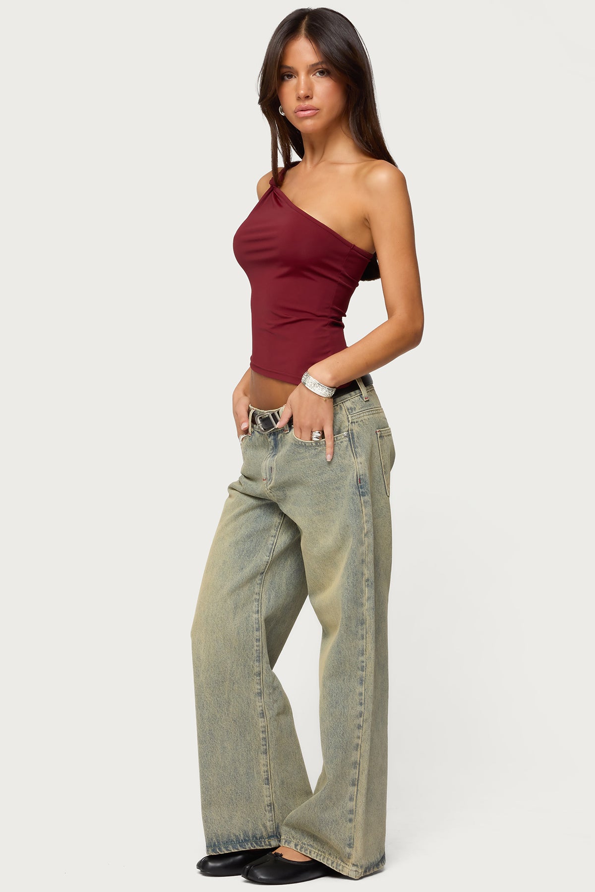 Petite Ace Low Rise Baggy Jeans - Image 3