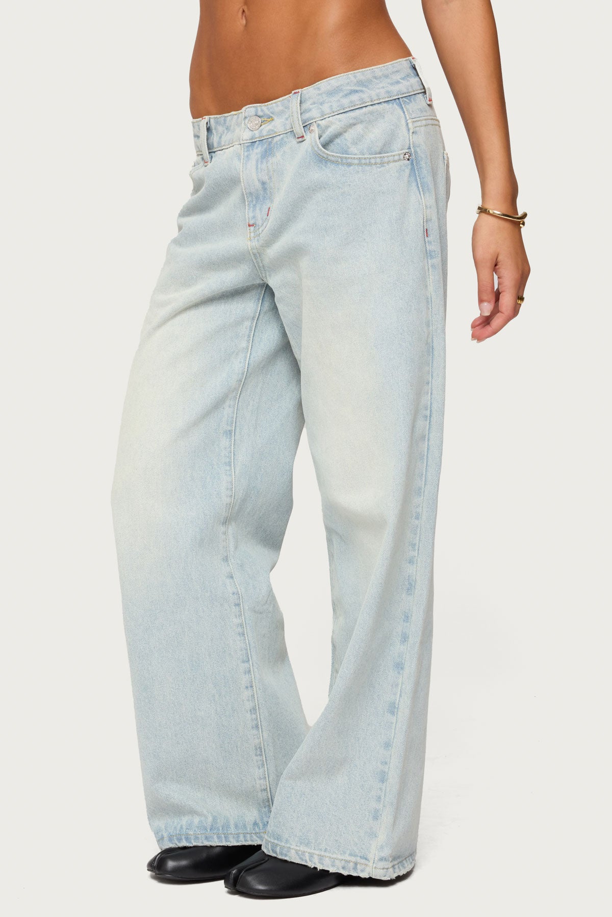 Petite Ace Low Rise Baggy Jeans - Image 3