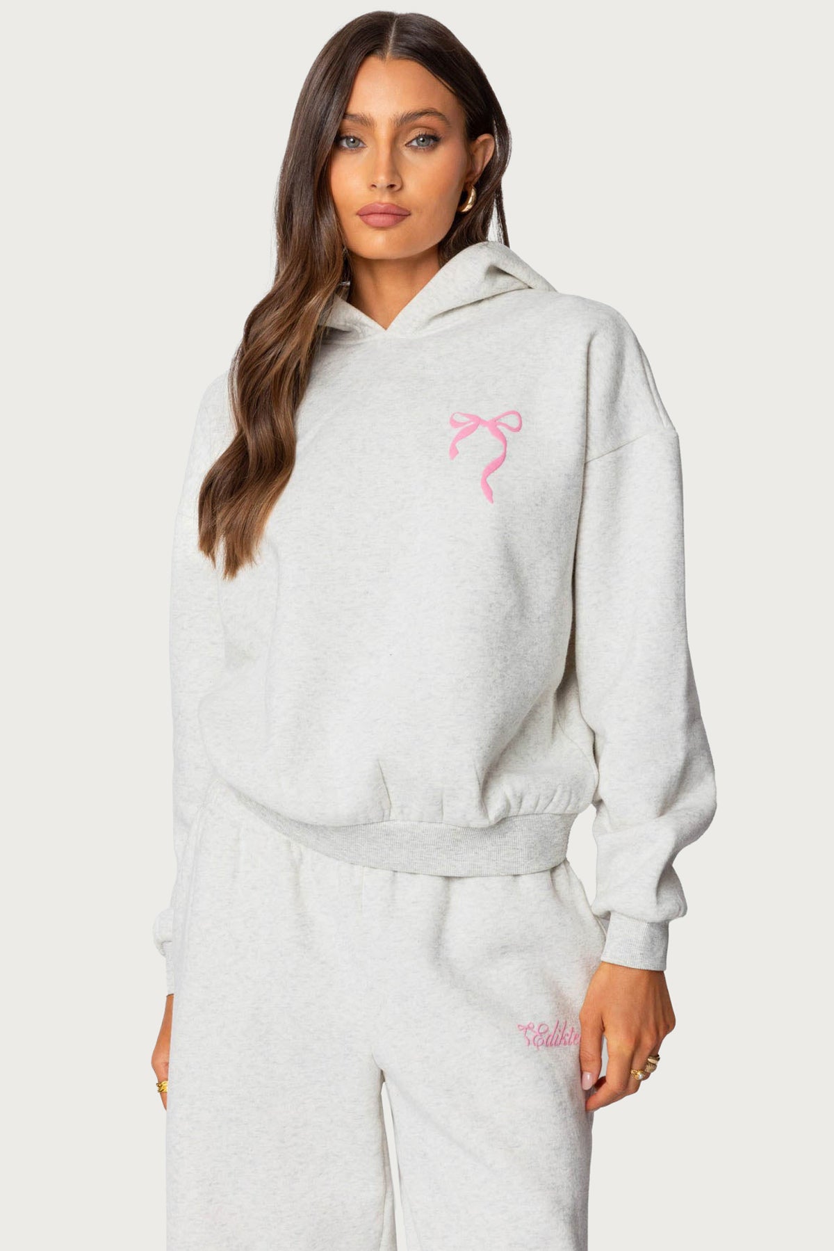 Sasha Bow Detail Hoodie - Image 3