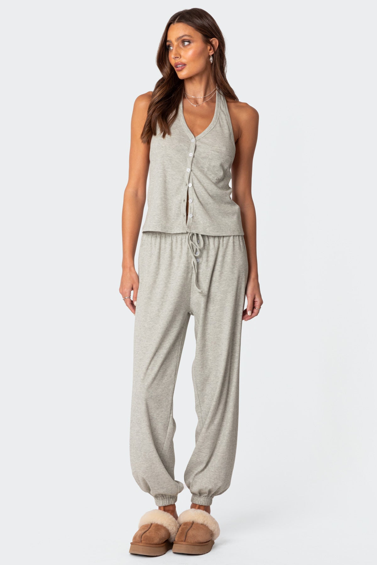 Elysa Waffle Pajama Top - Image 2