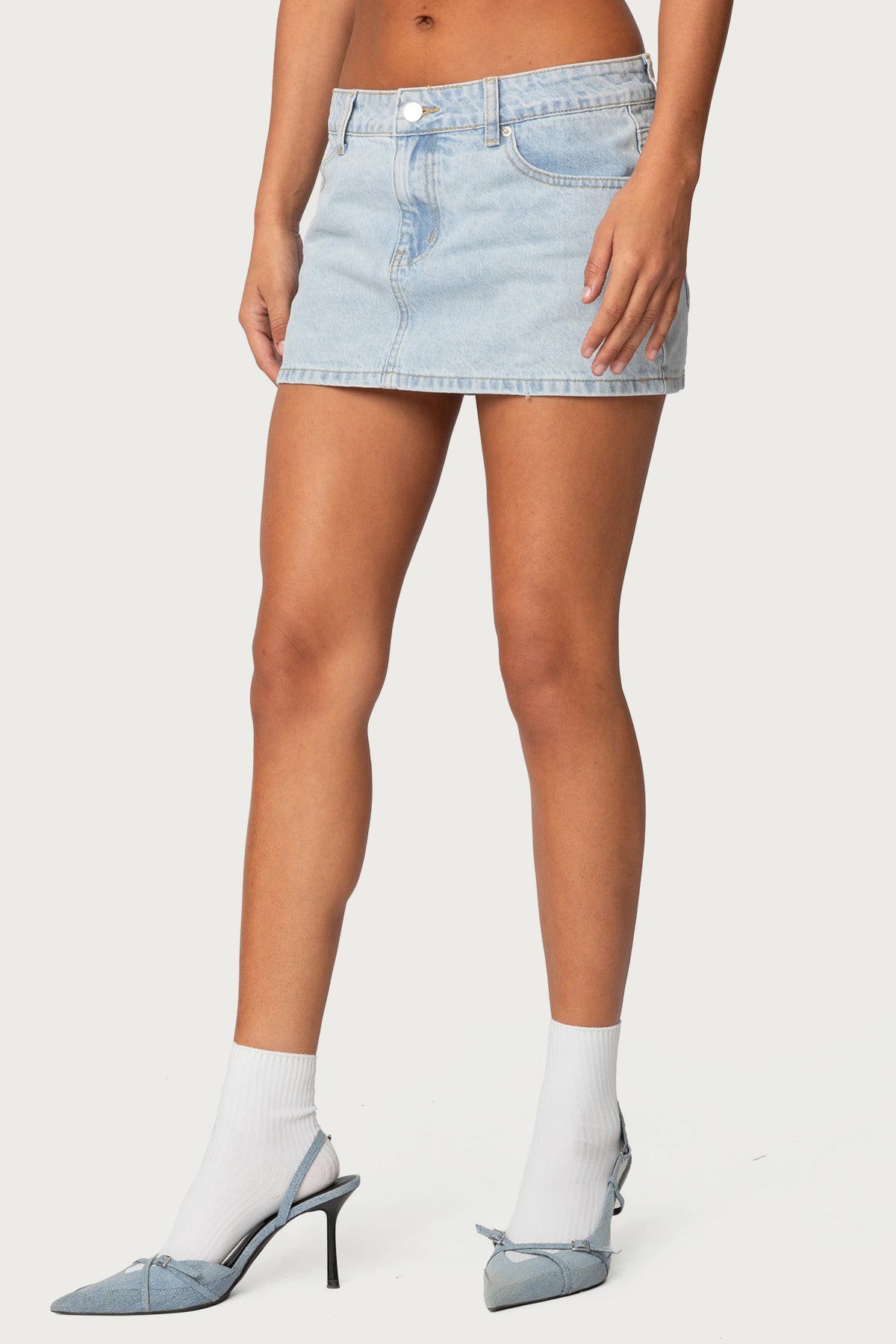 Chiara Denim Micro Skirt - Image 3